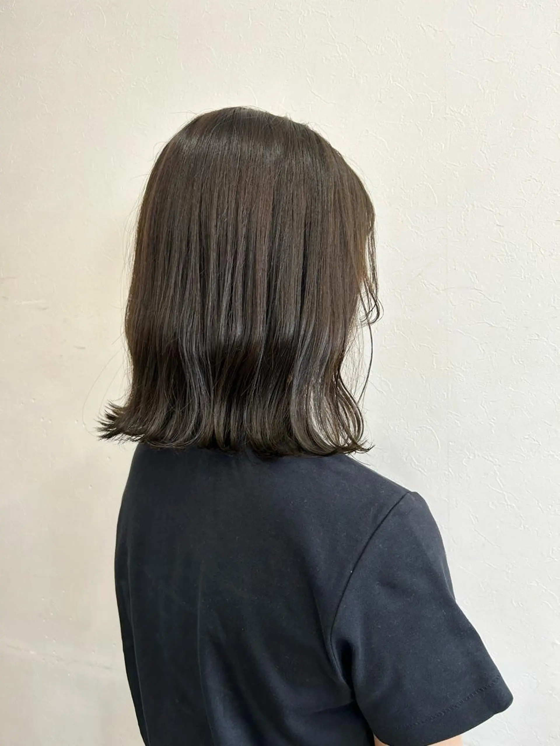 ミディアム カラー オリーブカラー Freez オオヤブ カホのヘアスタイル