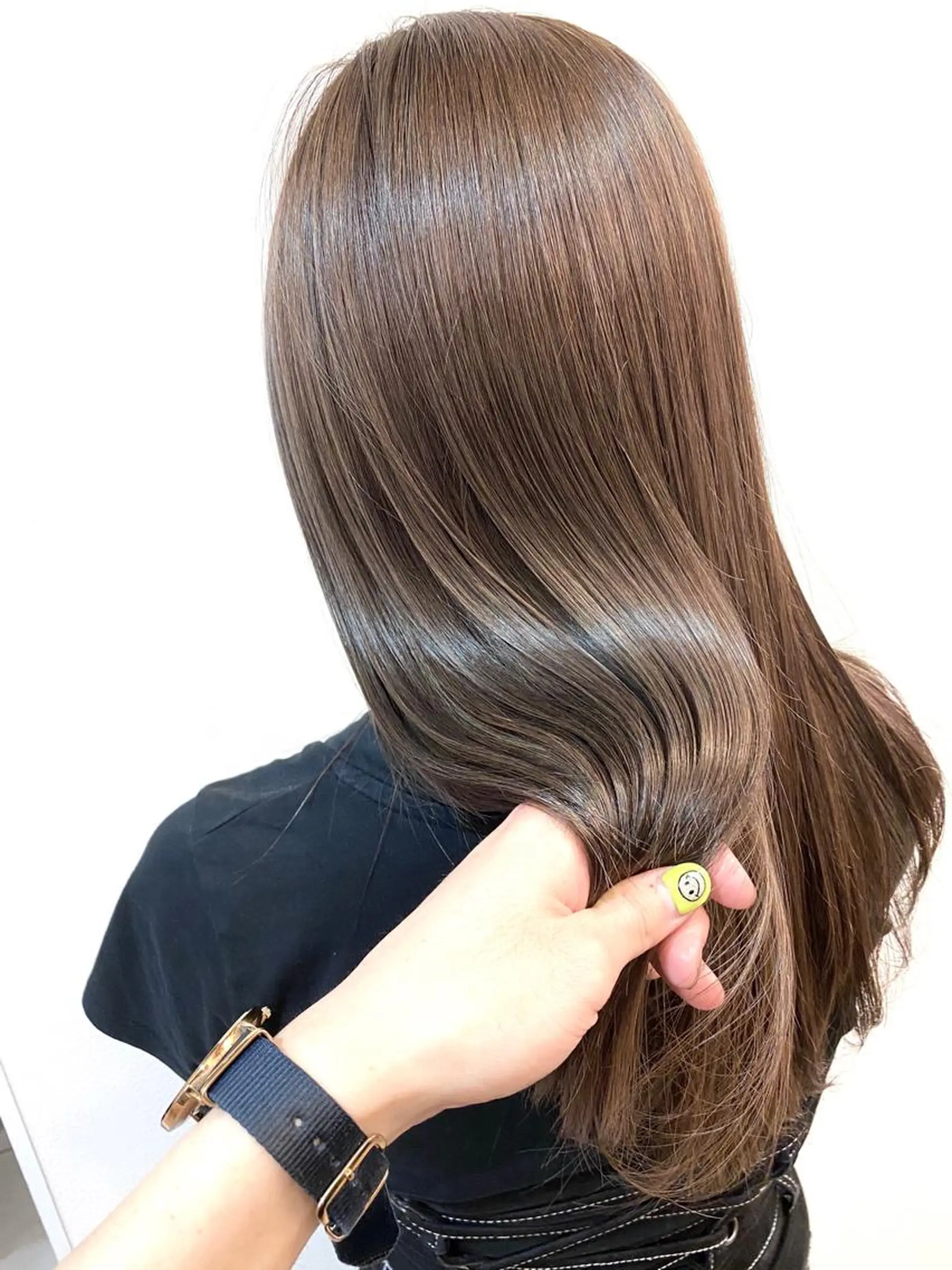 ロング カラー 白髪世代の悩み解決 阿部耕大のヘアスタイル