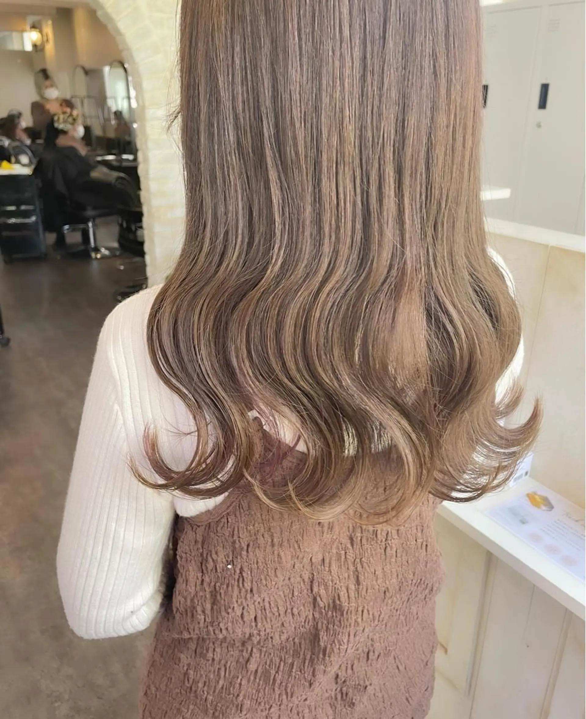 ロング ヘアカラー トリートメント 🎀韓国ヘア Riho🎀のヘアスタイル