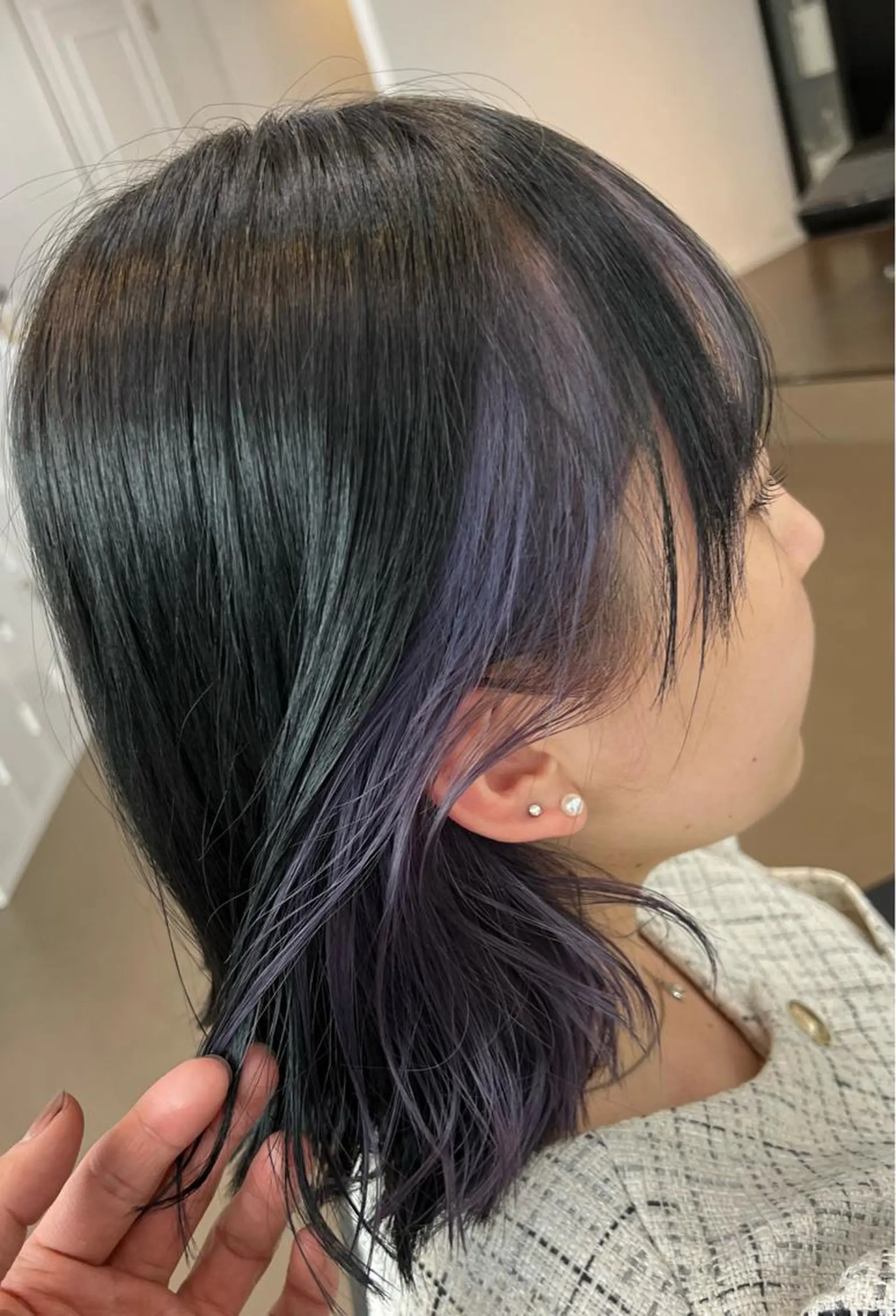 ショート カラー ブリーチ ケアブリーチ ダブルカラー ハイライトカラー イルミナカラー 神戸ボブ✂️ ioe三宮/田 伸佳のヘアスタイル