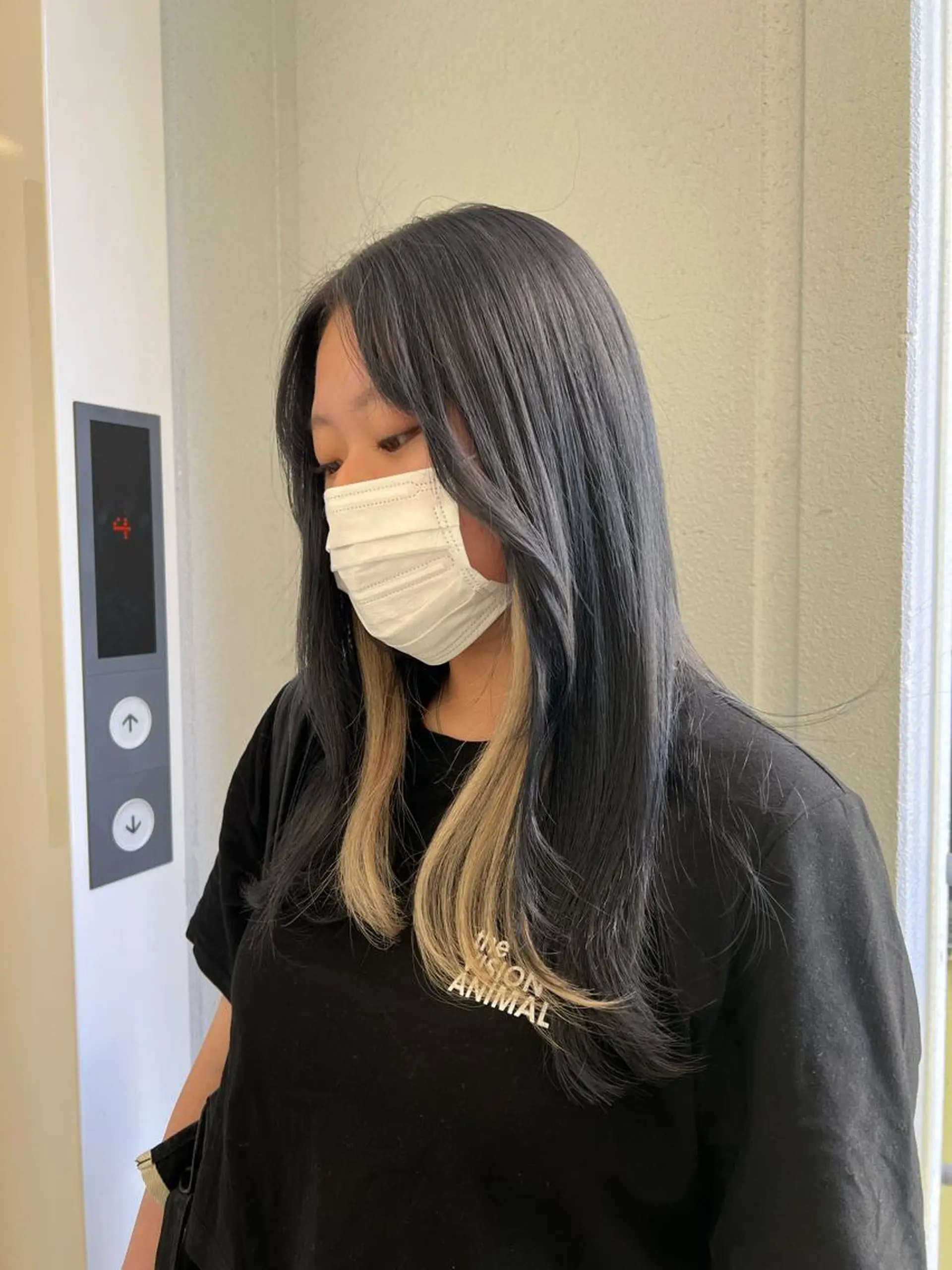 セミロング カラー ヘアカラー トリートメント ハイトーン&髪質改善 ＆韓国エクステ🤎のヘアスタイル