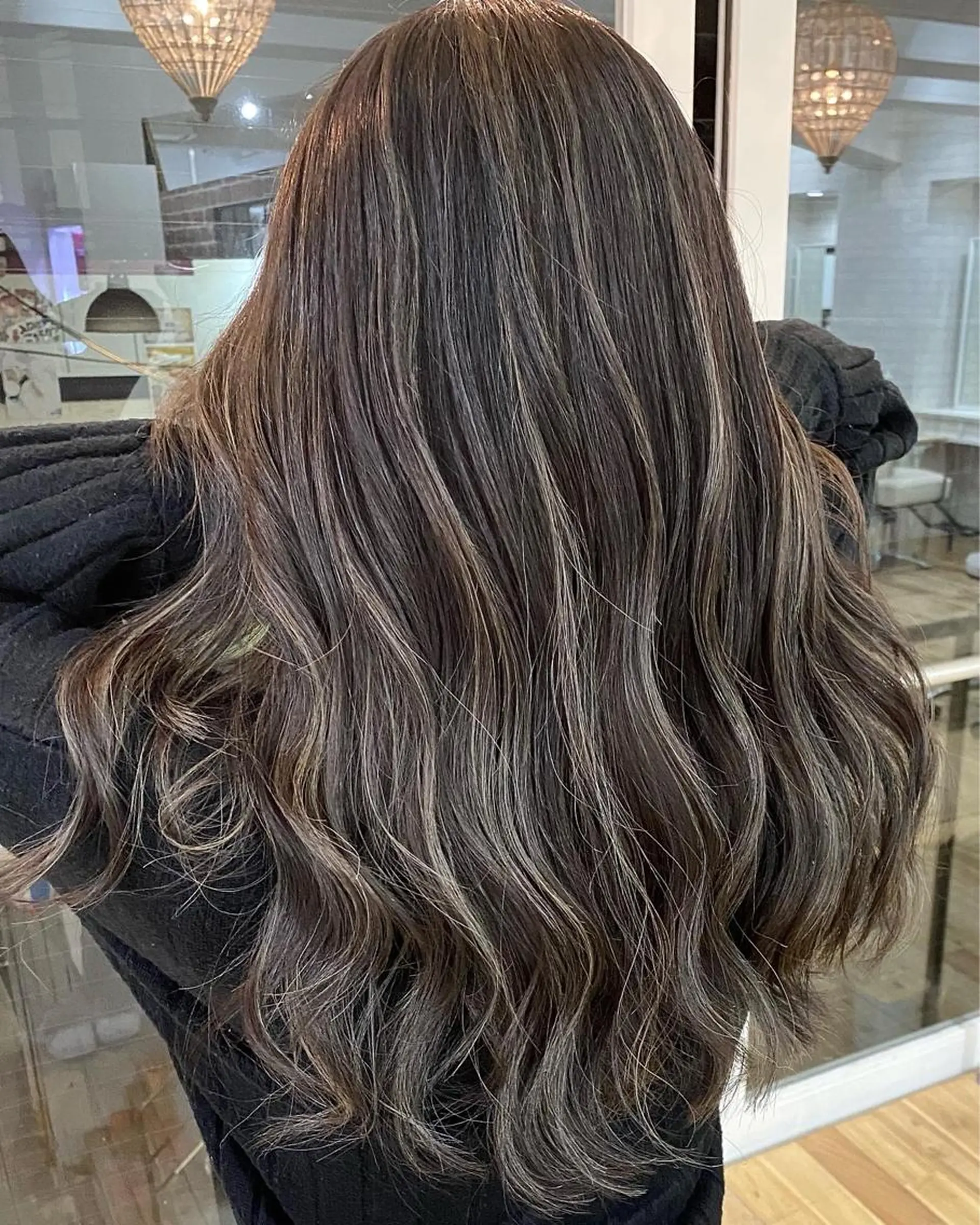 セミロング カラー ヘアアレンジ ヘアカラー トリートメント 久米 治仁のヘアスタイル