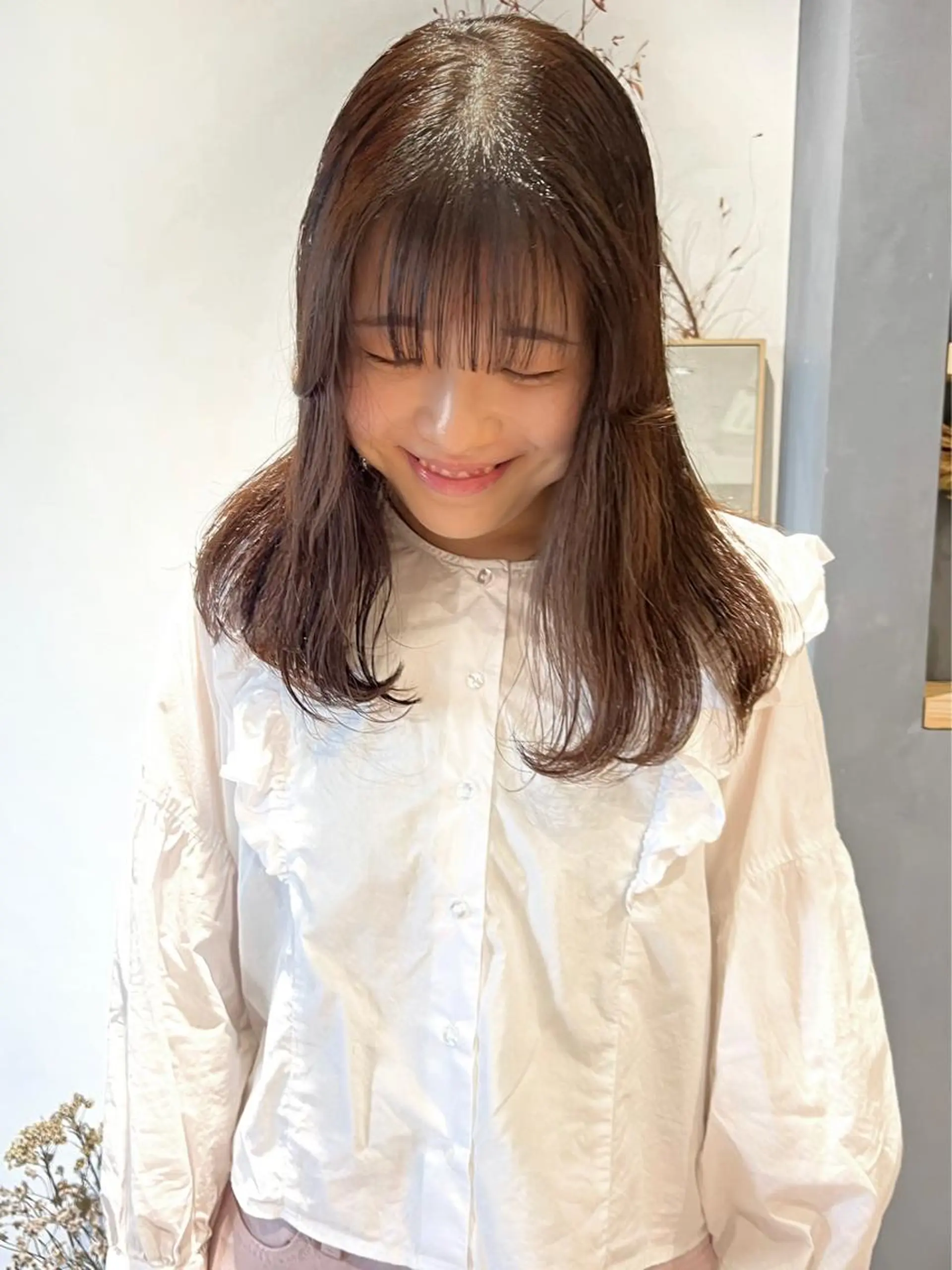 ロング カット ヘアカラー AI TOKYO　S所属・mizuki 【韓国レイヤー】のヘアスタイル