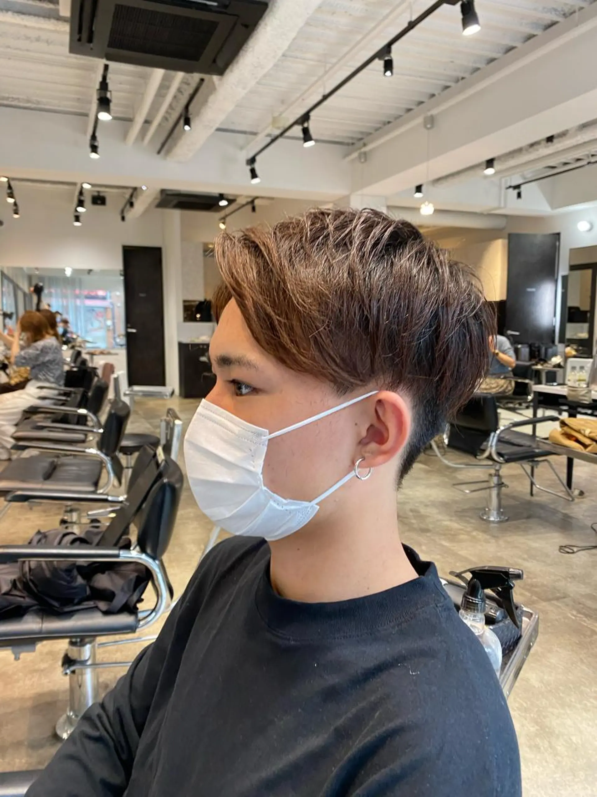 ショート メンズ センターパート メンズ韓国風 韓国風ヘア 増子 祐太朗のヘアスタイル