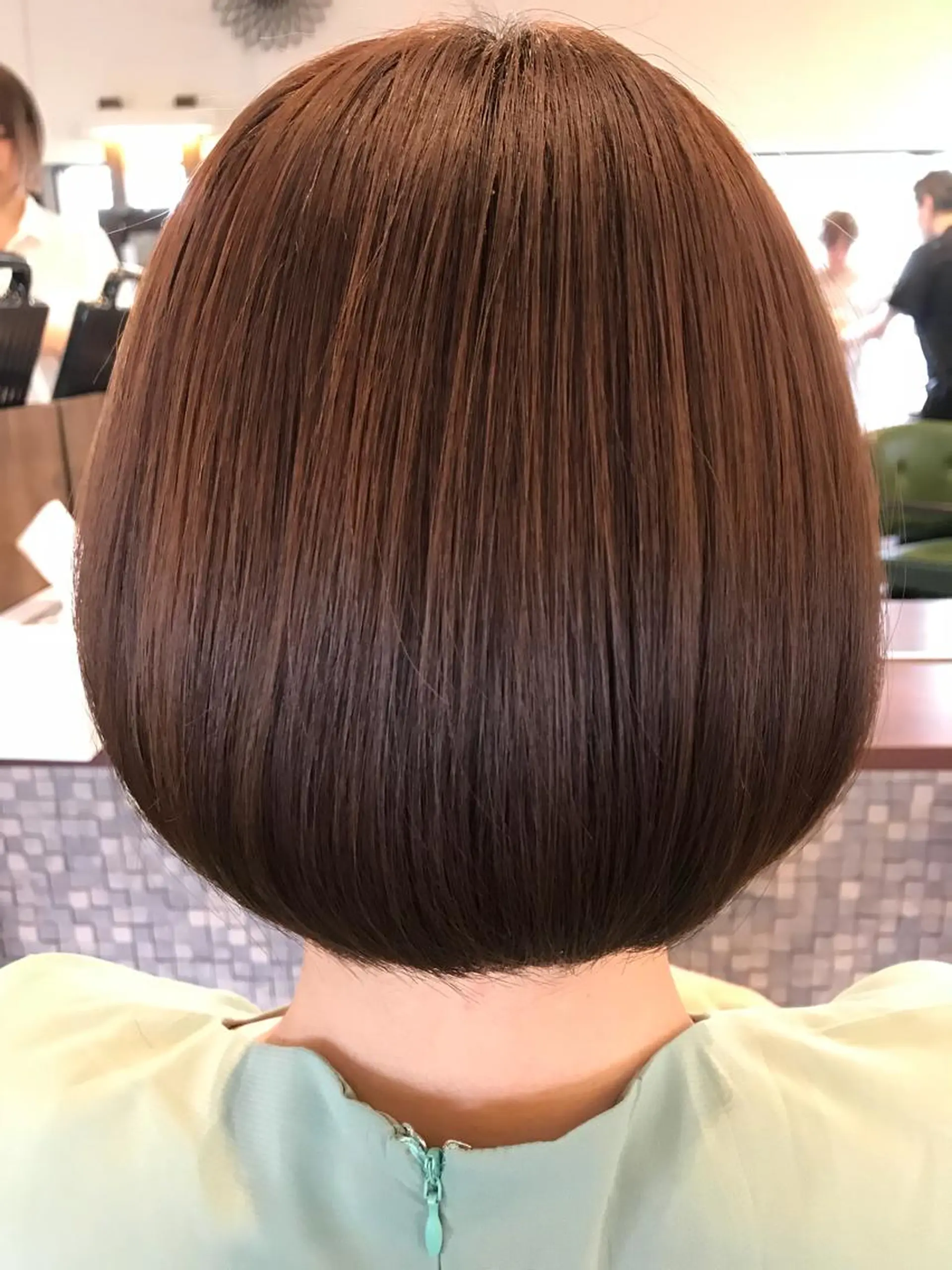ミディアム カラー パーマ ボブ カット ヘアカラー トリートメント 代官山/恵比寿所属・髪質改善/縮毛矯正 専門　代官山/恵比寿のヘアスタイル