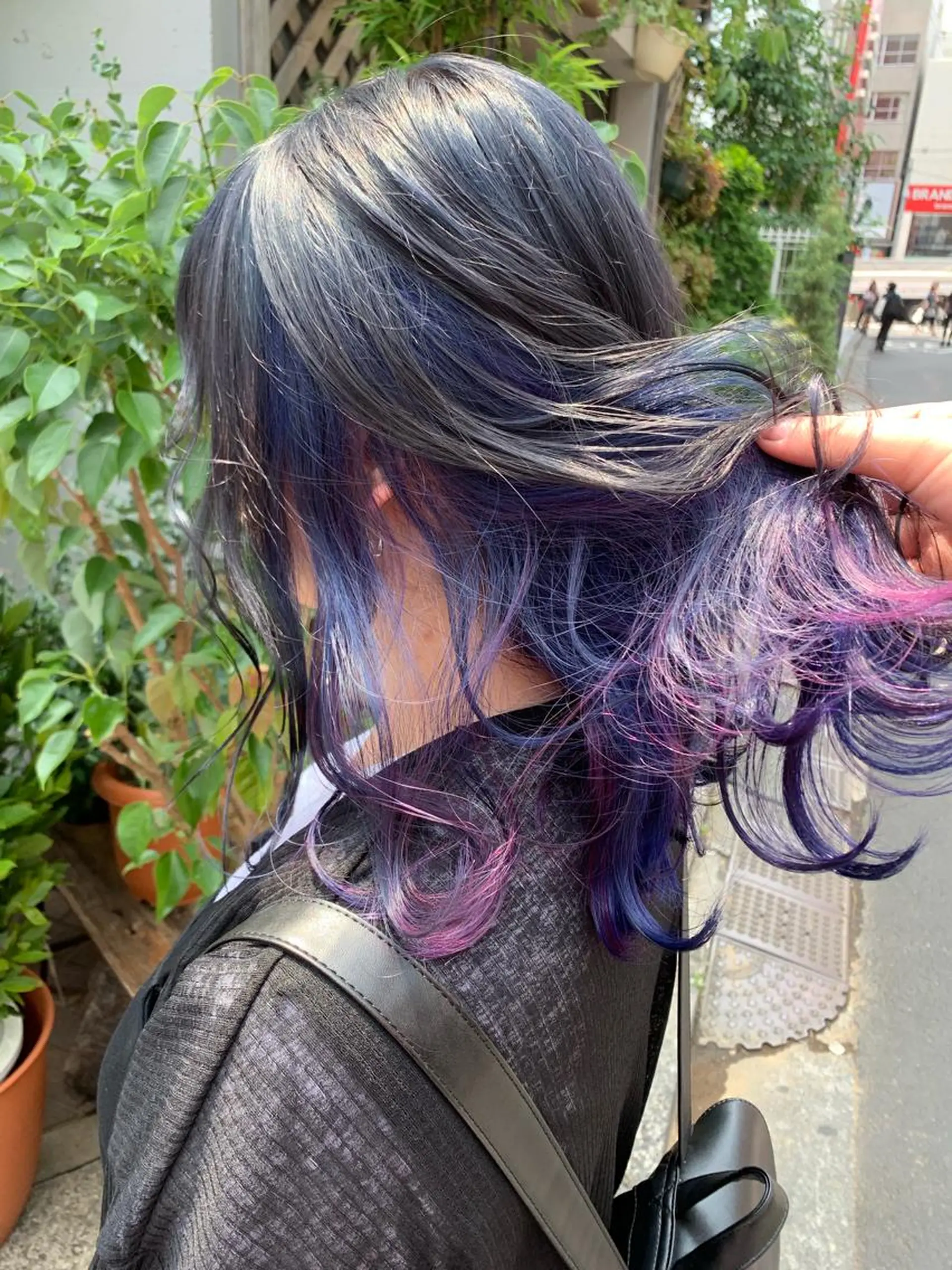 ミディアム カラー ピンクベージュ/新潟 万代/高橋桃葉🍑のヘアスタイル