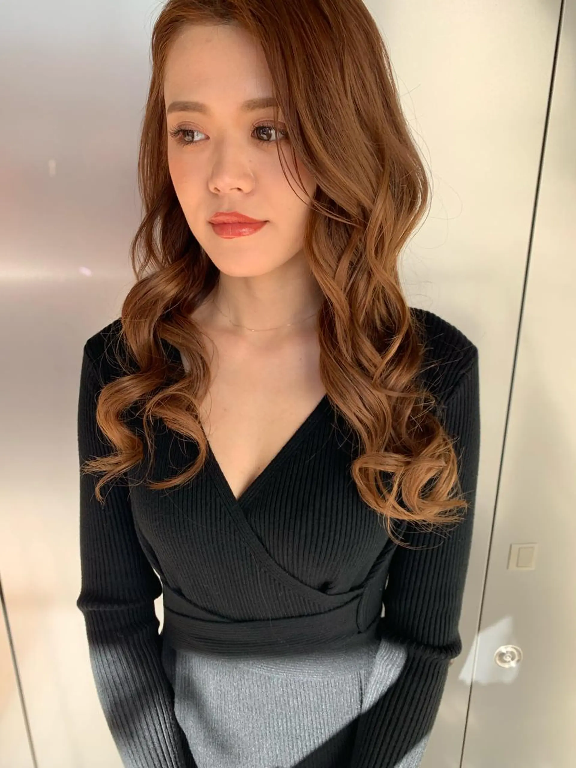 セミロング カラー ヘアアレンジ la fith所属・rico_by ヘアとアイブロウのヘアスタイル