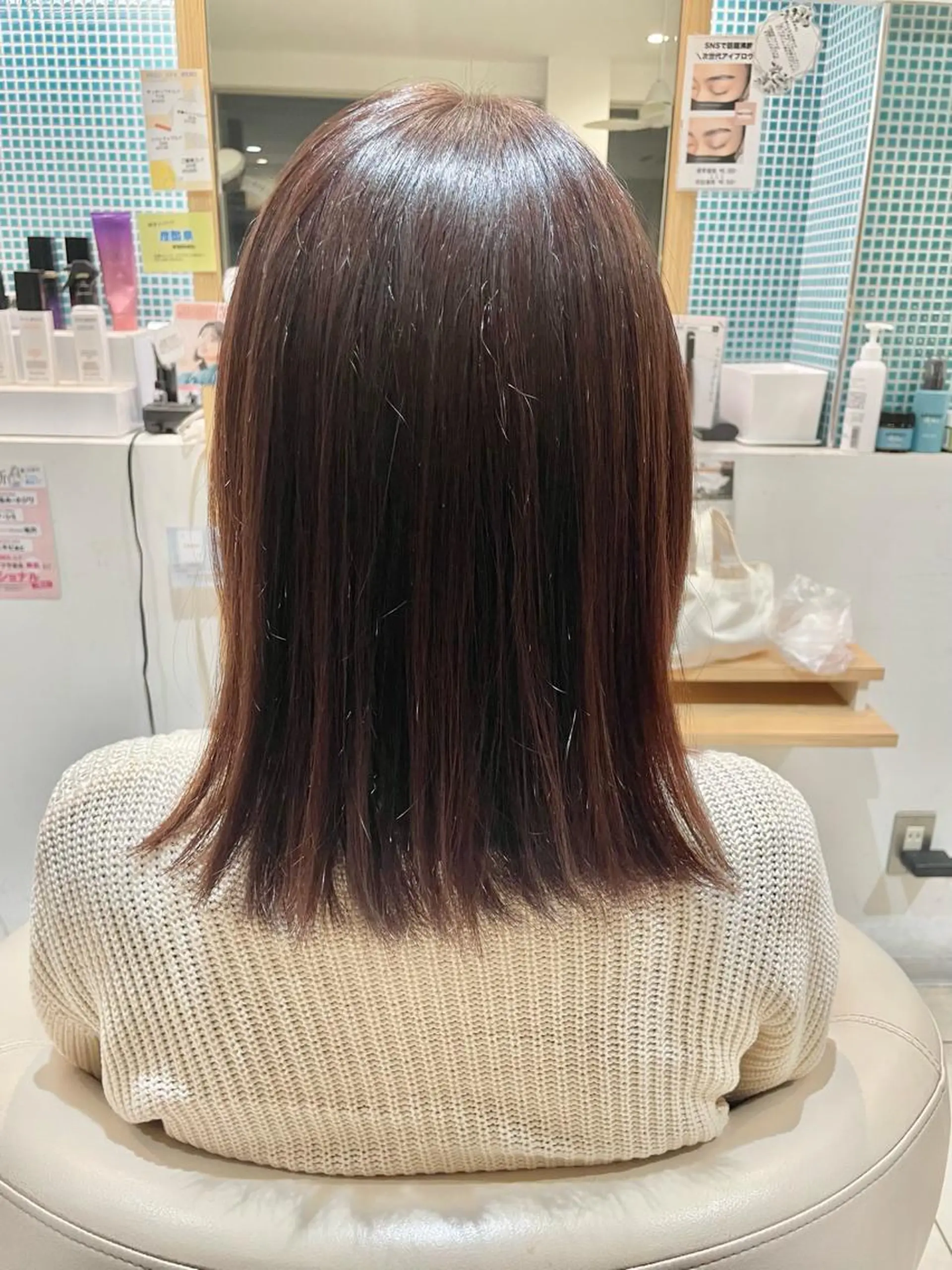 カラー ブラウンカラー 🫧きむら まお🫧のヘアスタイル