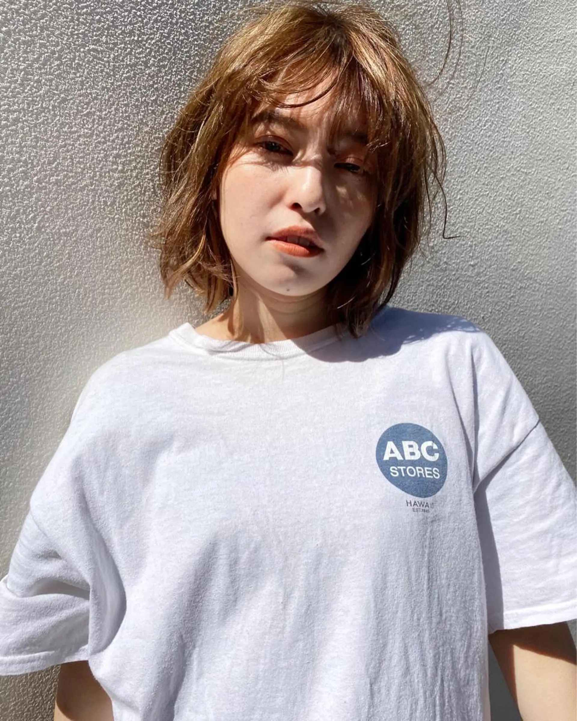 ミディアム カラー 森貴裕/ベージュ/ パーマ/オリーブのヘアスタイル