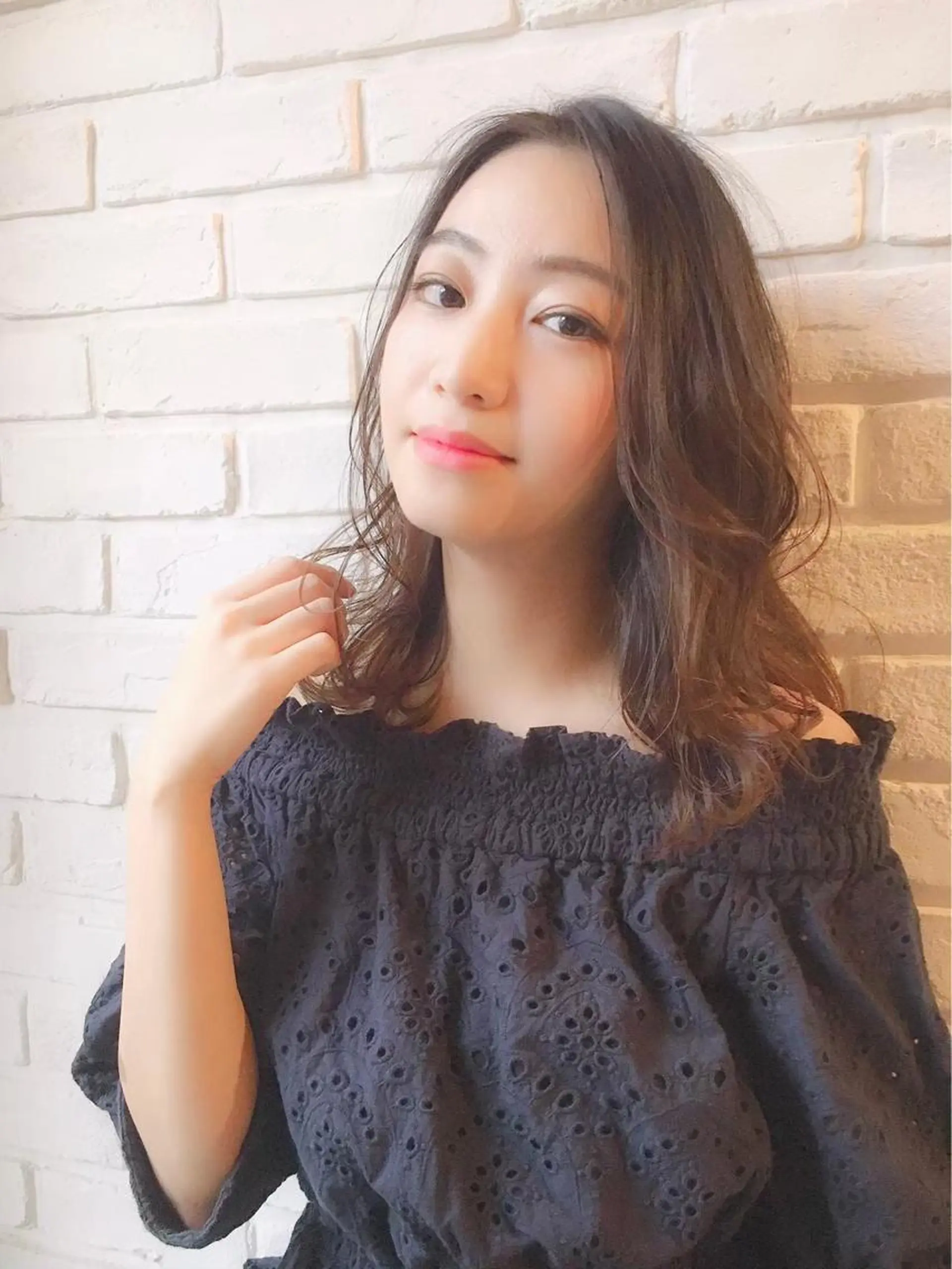ミディアム ヘアアレンジ 當間 大知のヘアスタイル