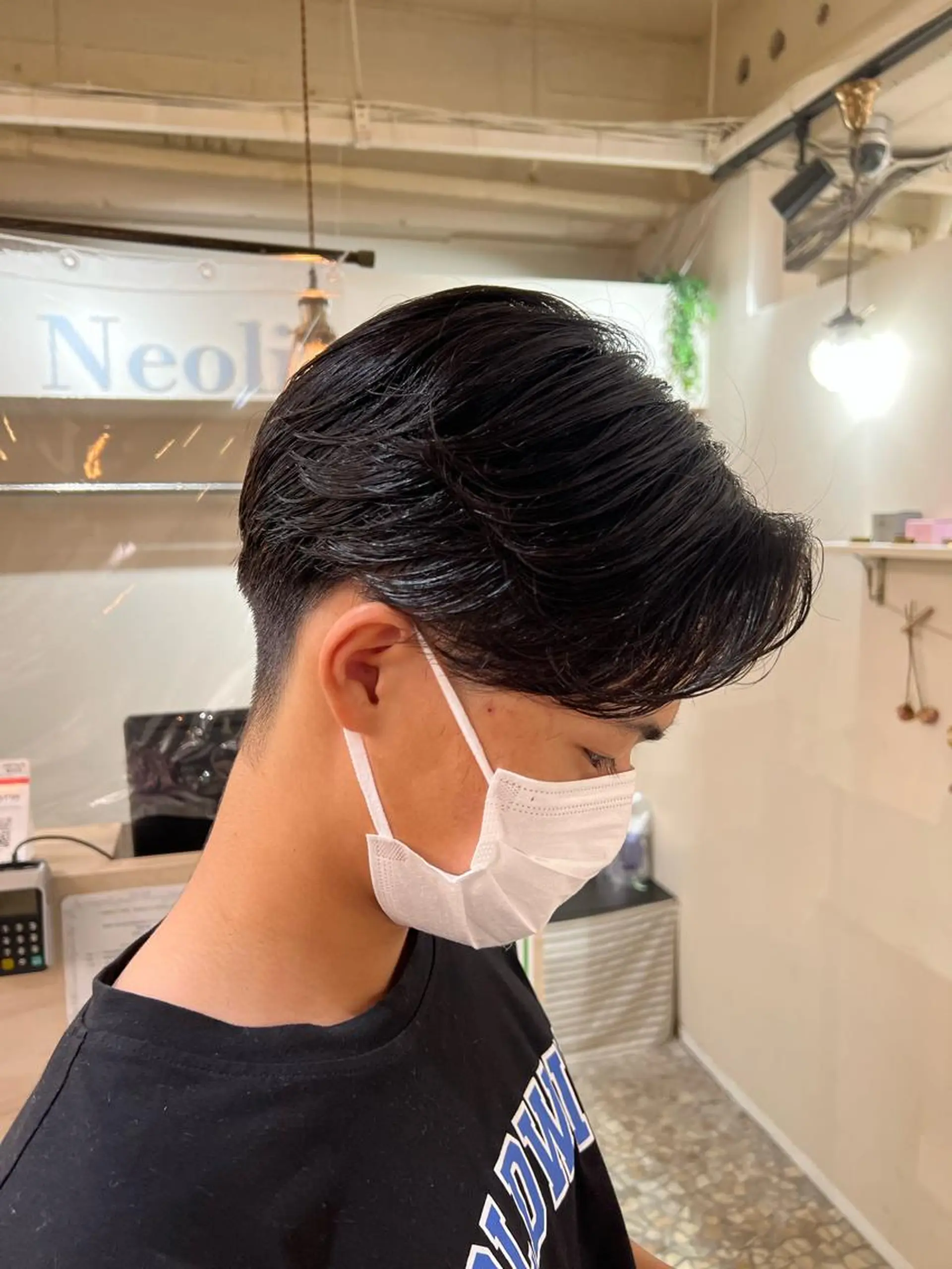 ショート パーマ メンズ センターパート カット パーマ メンズカットパーマ ✂️ JOYAのヘアスタイル