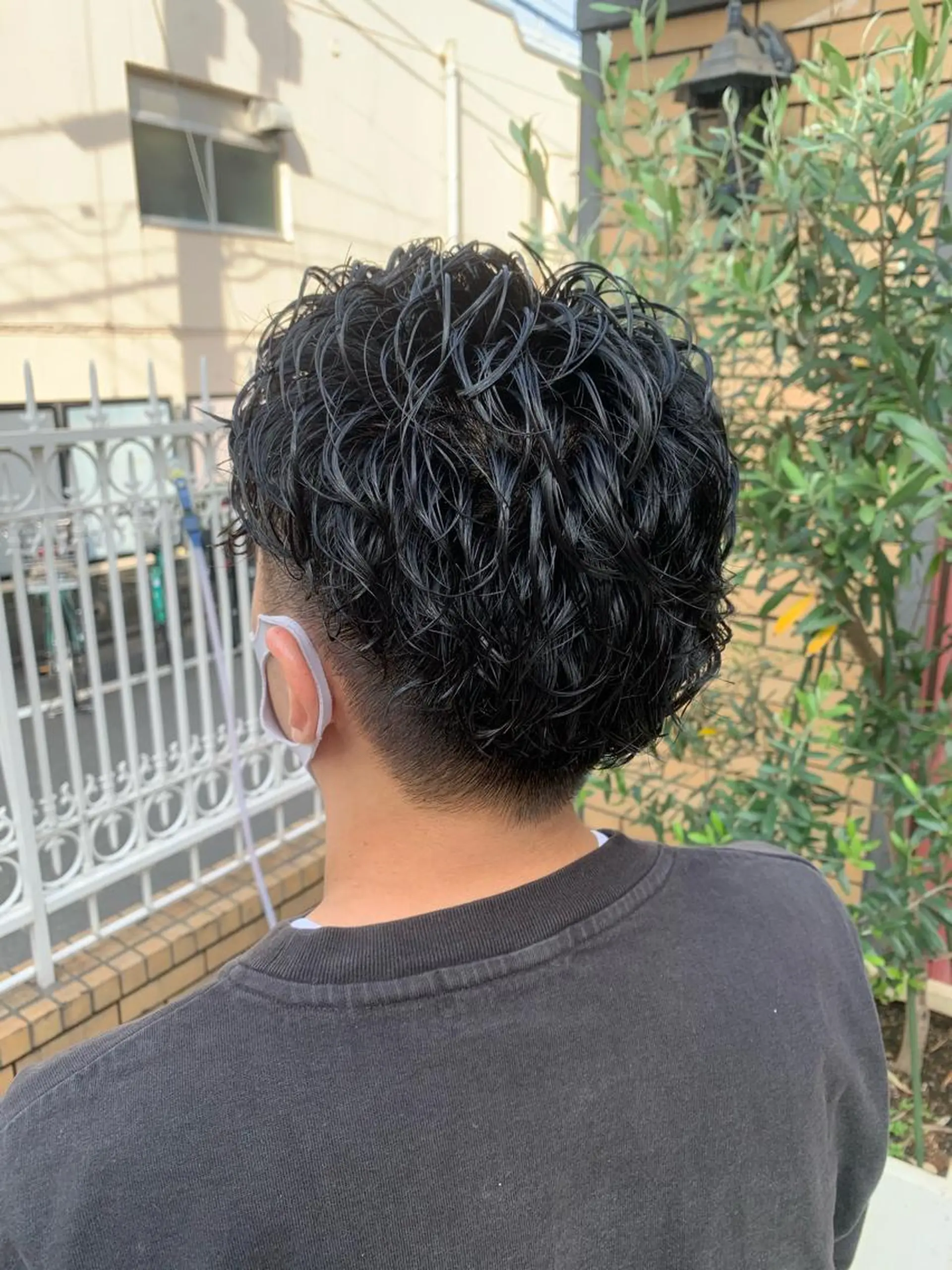 ショート パーマ メンズ カット パーマ 今村 愛美のヘアスタイル