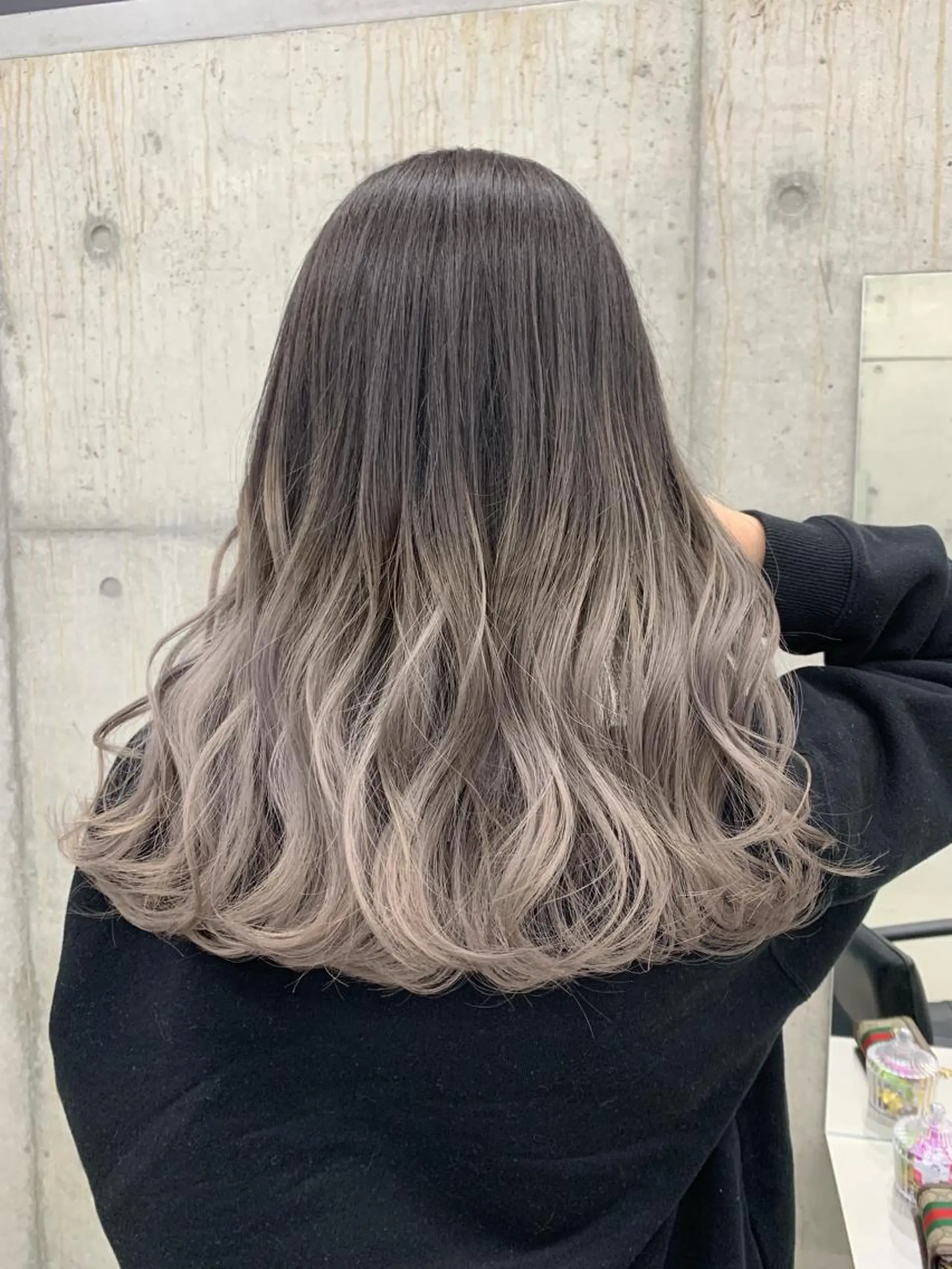 ロング LINOET名古屋所属・ダブルカラー🩶上村 純妃🩶名駅徒歩5分のヘアスタイル