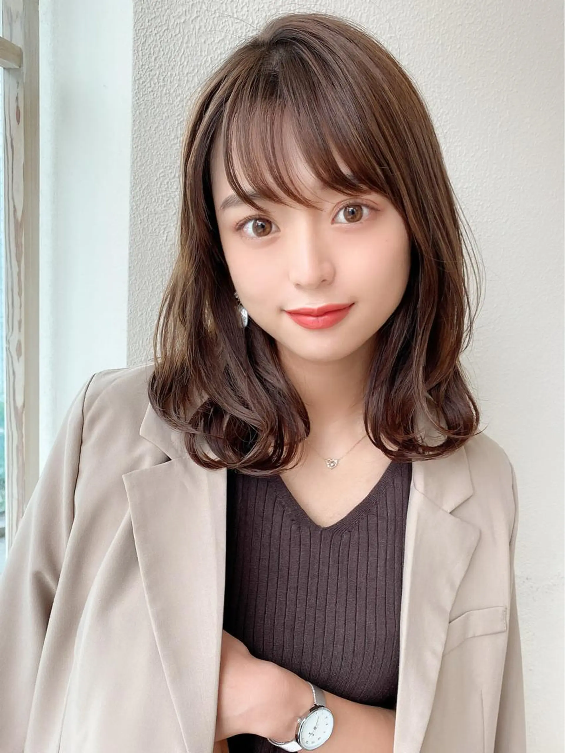 ミディアム カット ヘアカラー トリートメント 井上晃輔/ショート /ボブ/ミディアムのヘアスタイル