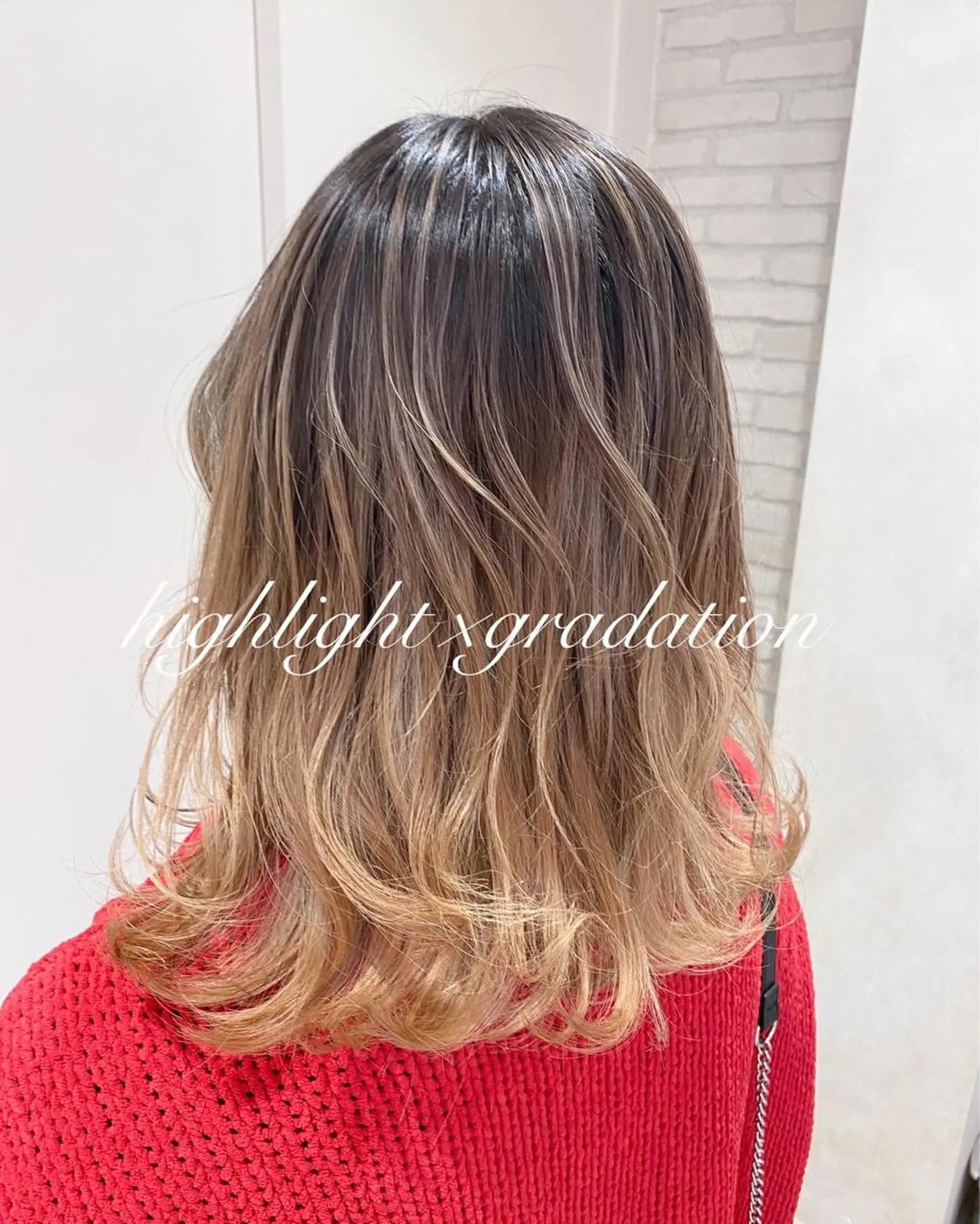 ミディアム カラー グラデーションカラー 横浜🍒ルーツカラー エクステ／RIEのヘアスタイル