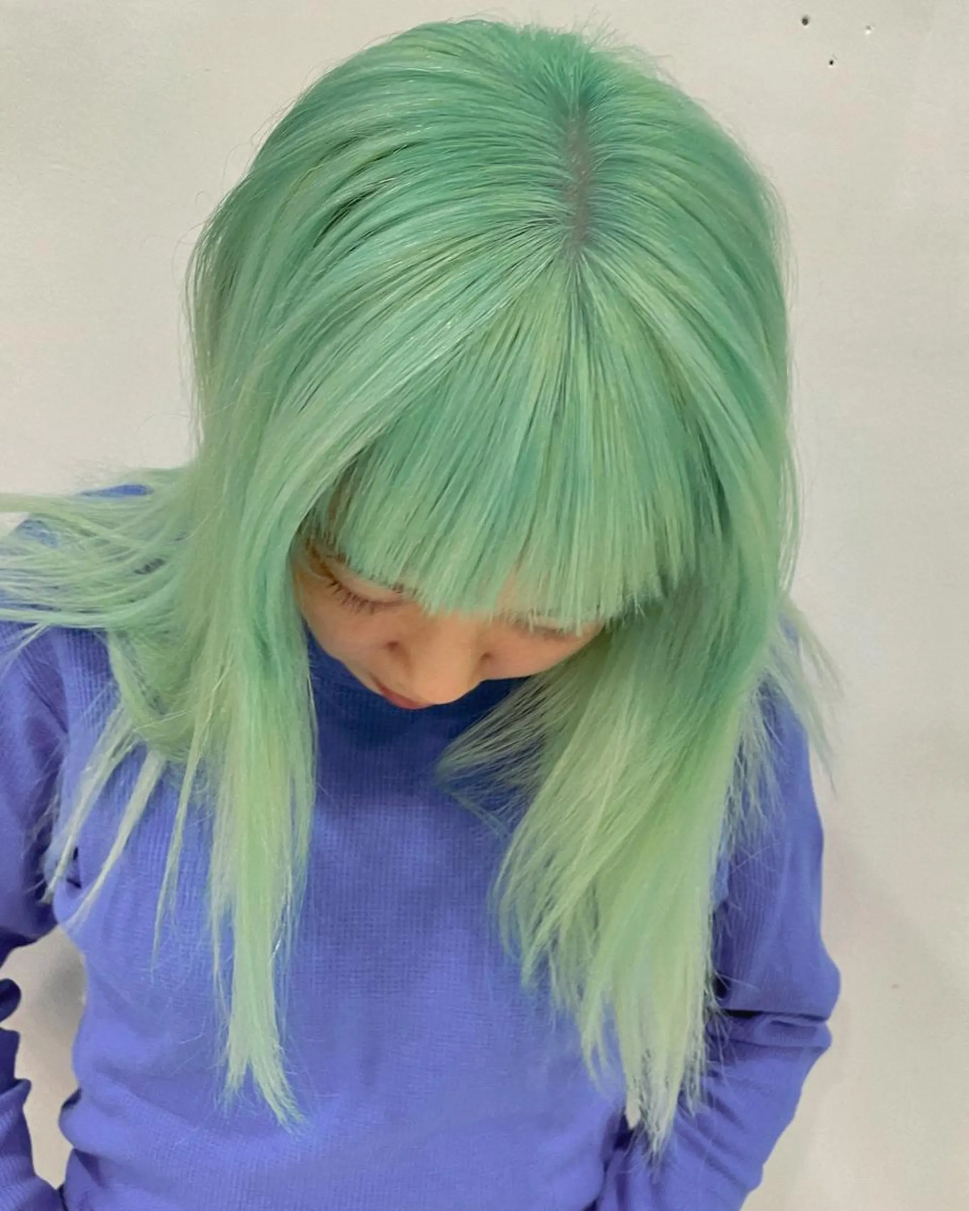 セミロング カラー ヘアカラー 吉田一輝 外国人パーマのヘアスタイル