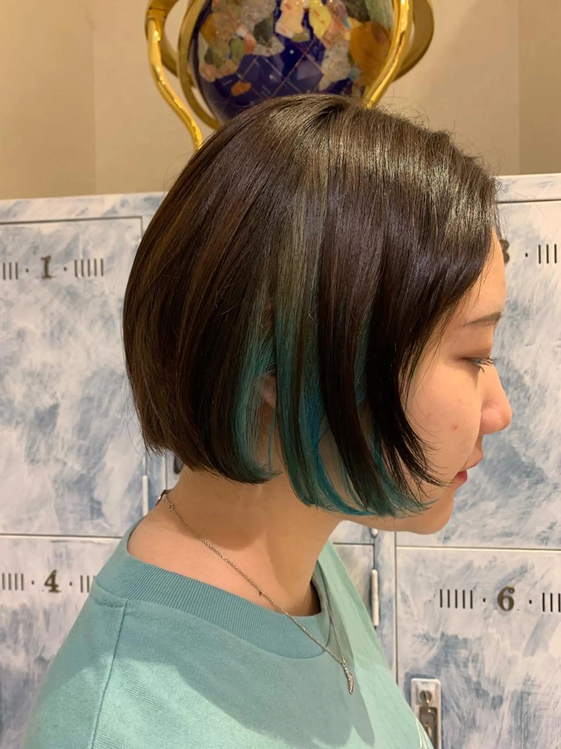 ミディアム カラー 髪質改善/縮毛矯正 ツヤ髪🩷さつきのヘアスタイル