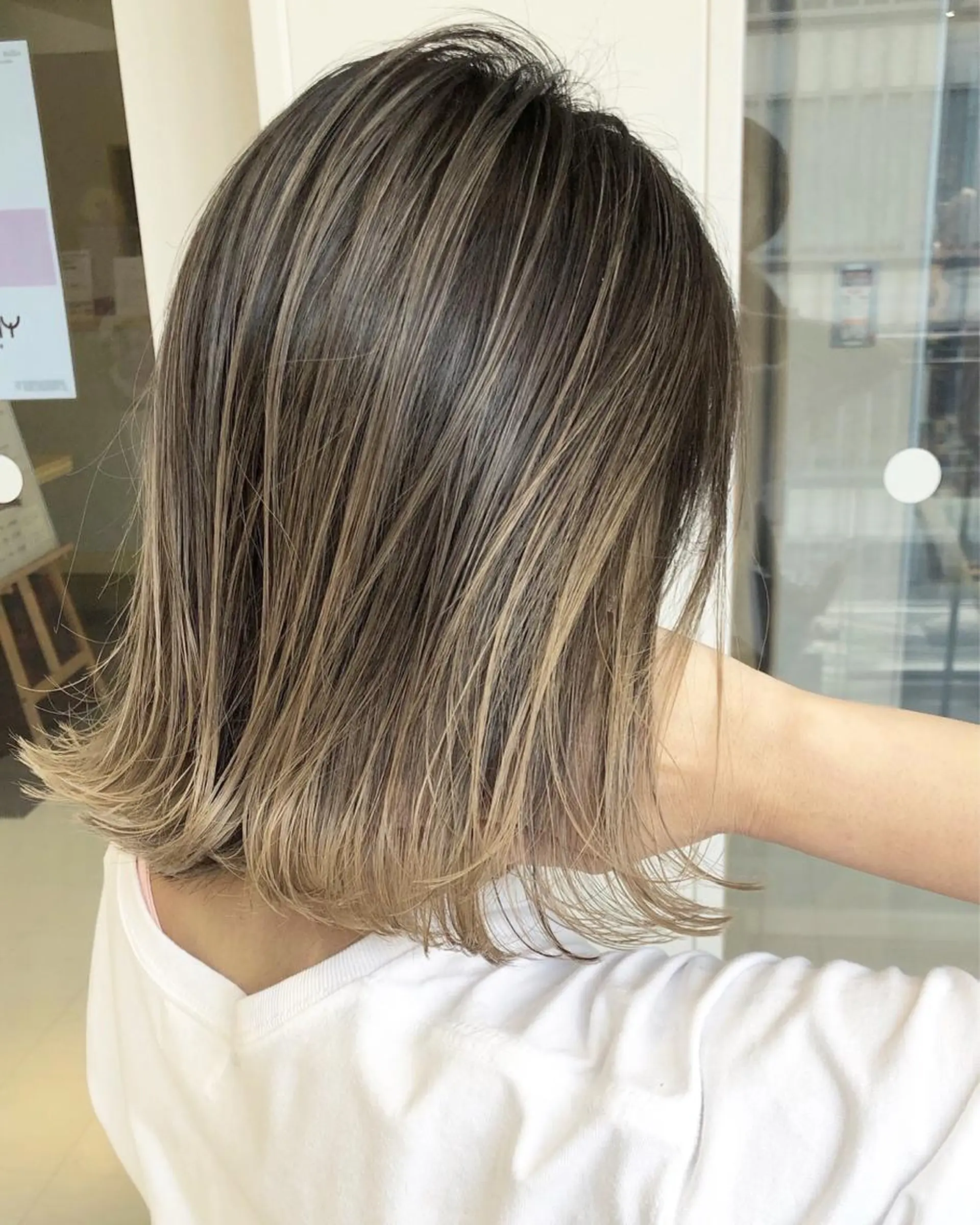 ミディアム カラー カット ヘアカラー ❤️ダブルカラー 髪質改善❤️SAYAのヘアスタイル