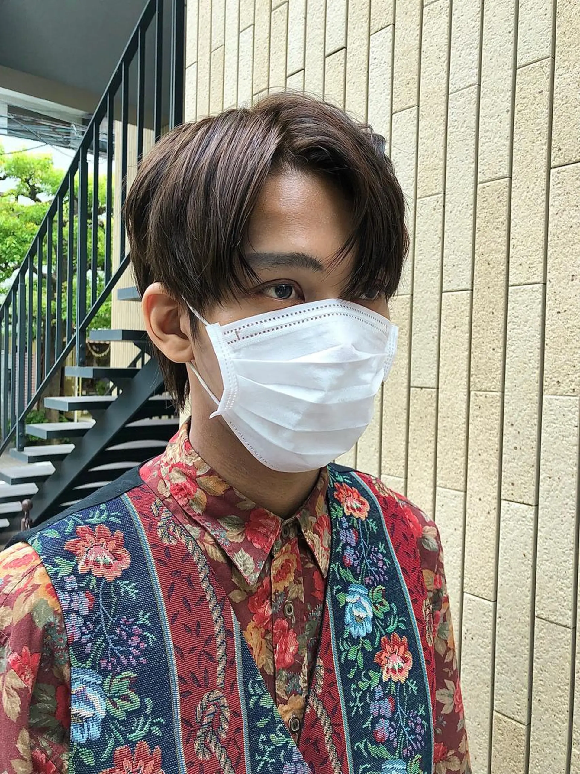 ショート カラー ヘアアレンジ メンズ 抜け感perm🌐 ｜kazaneのヘアスタイル