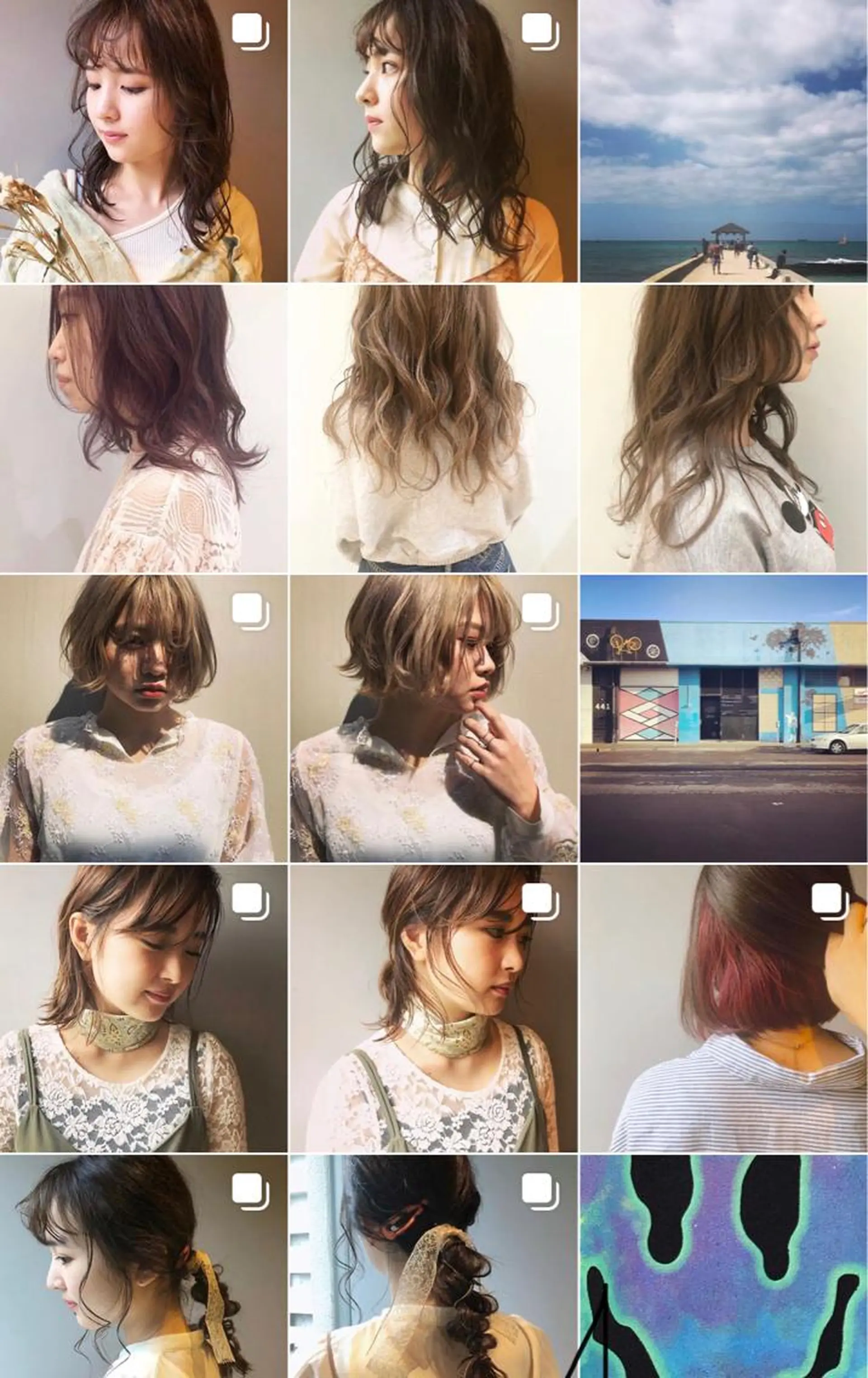 ショート カラー ケアブリーチ/ エクステ/レイヤーのヘアスタイル