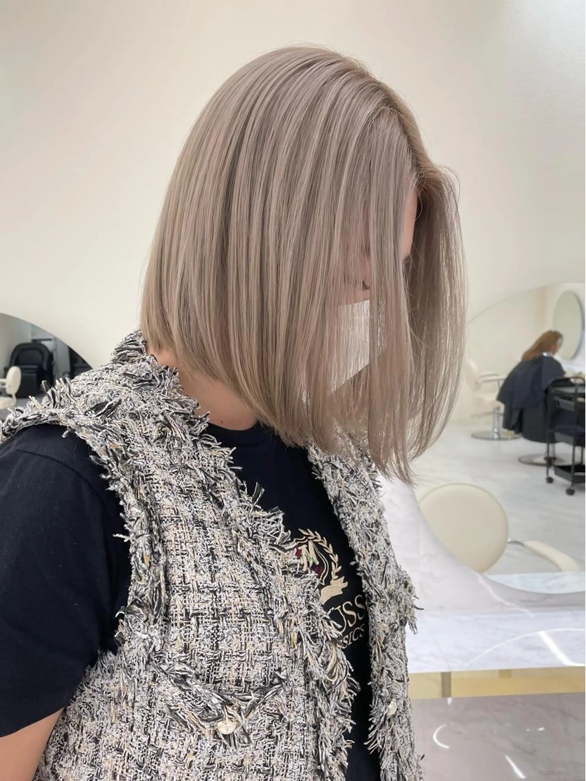 セミロング カラー ヘアアレンジ カット ヘアカラー トリートメント maoブリーチ無し 似合わせカラーのヘアスタイル