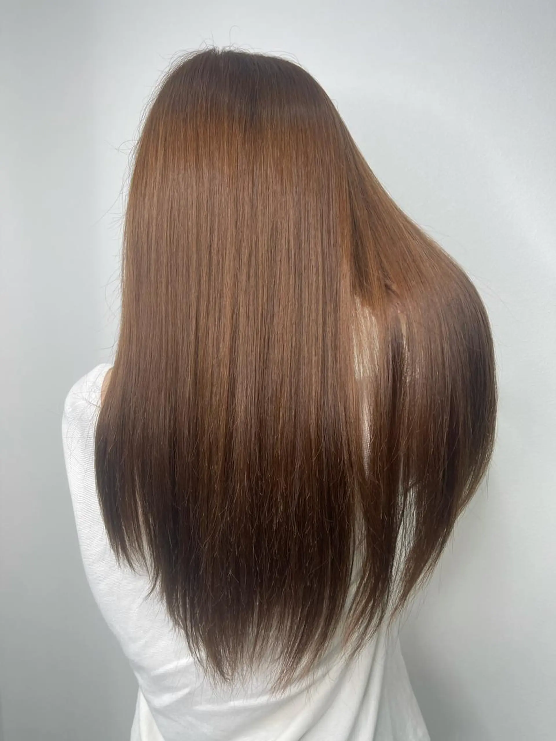 ロング カラー カット ヘアカラー トリートメント &chaLme   心斎橋所属・emi/髪質改善/ 韓国風/艶カラーのヘアスタイル