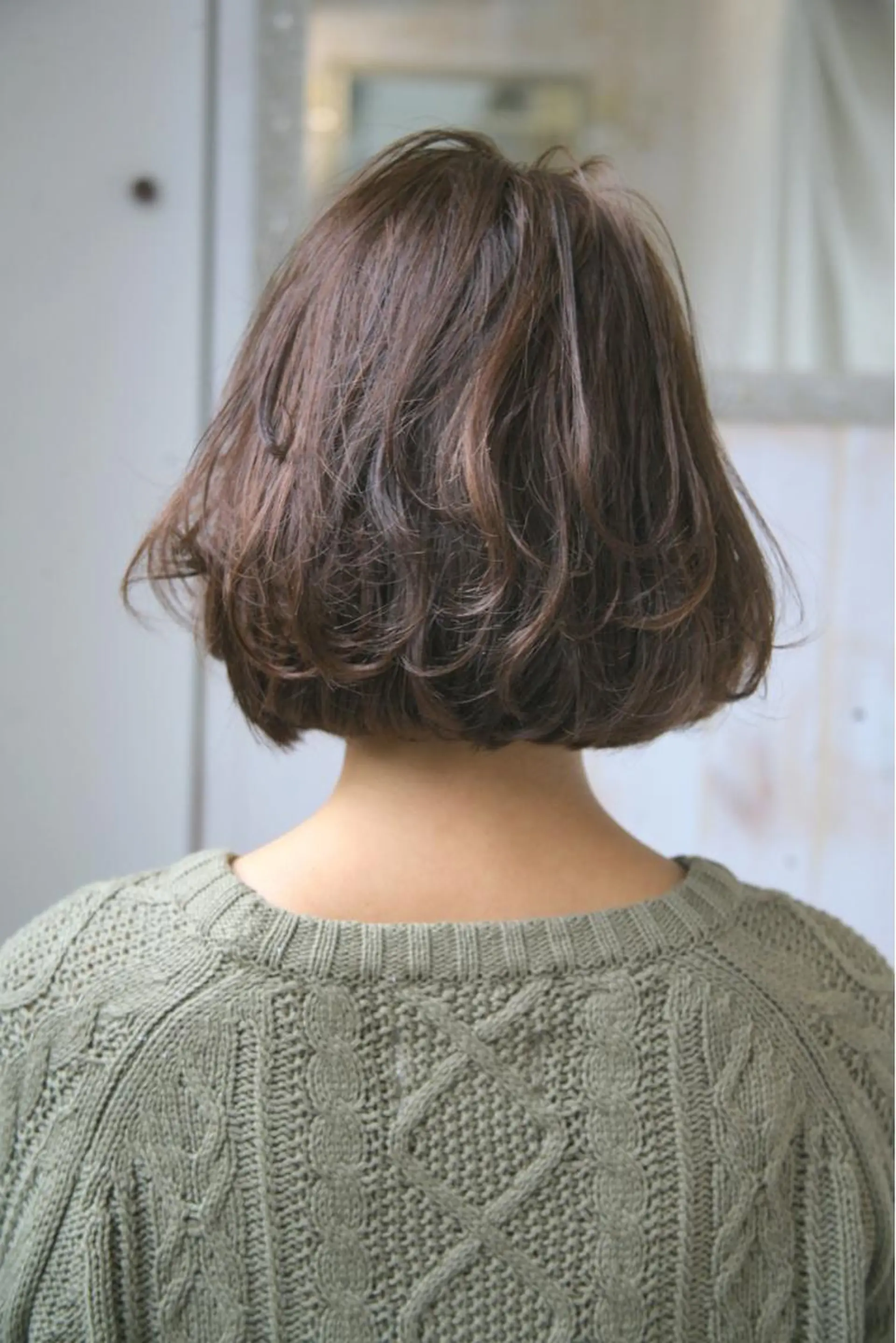 ショート カラー ヘアアレンジ アッシュ 福壽 優奈のヘアスタイル
