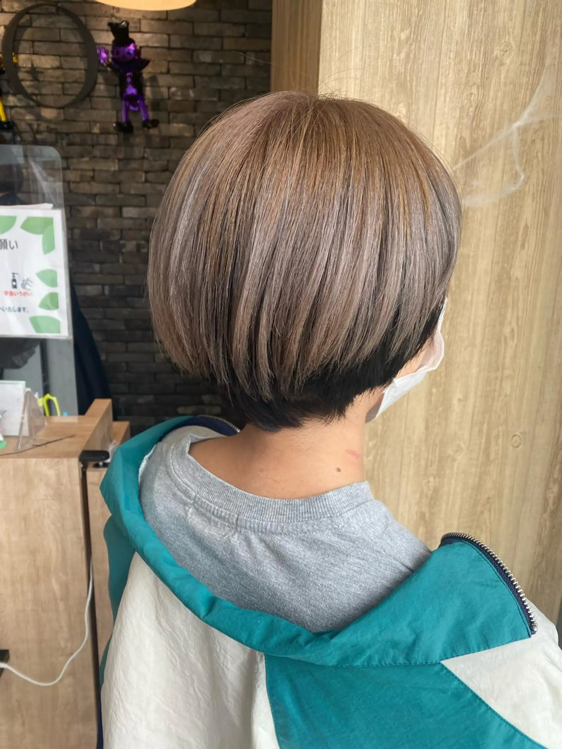 ショート ショートヘア ヘアカラー 山口 明日花のヘアスタイル