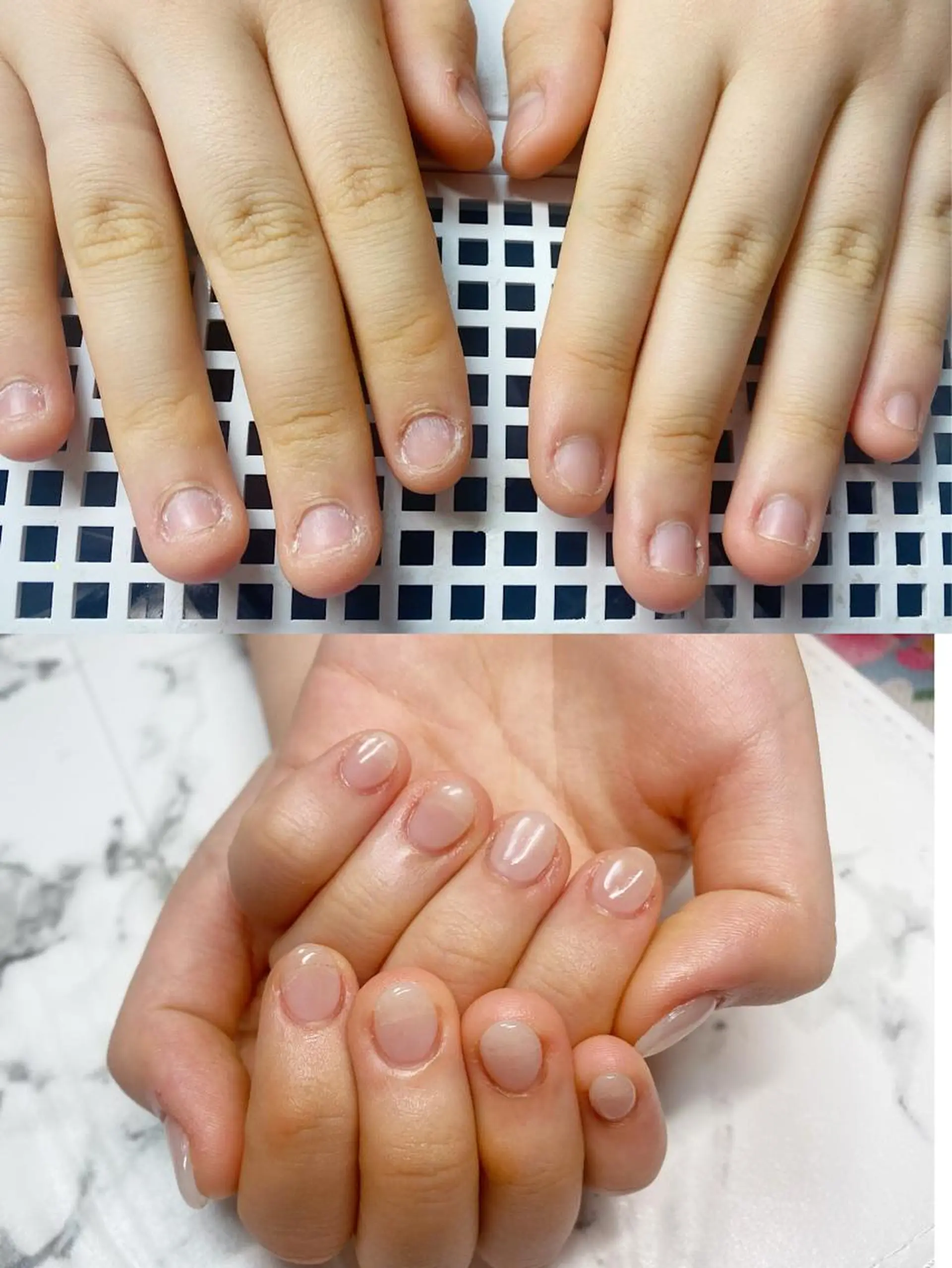 ロング カラー ネイル 長さ出し Q Free nailsのネイルデザイン