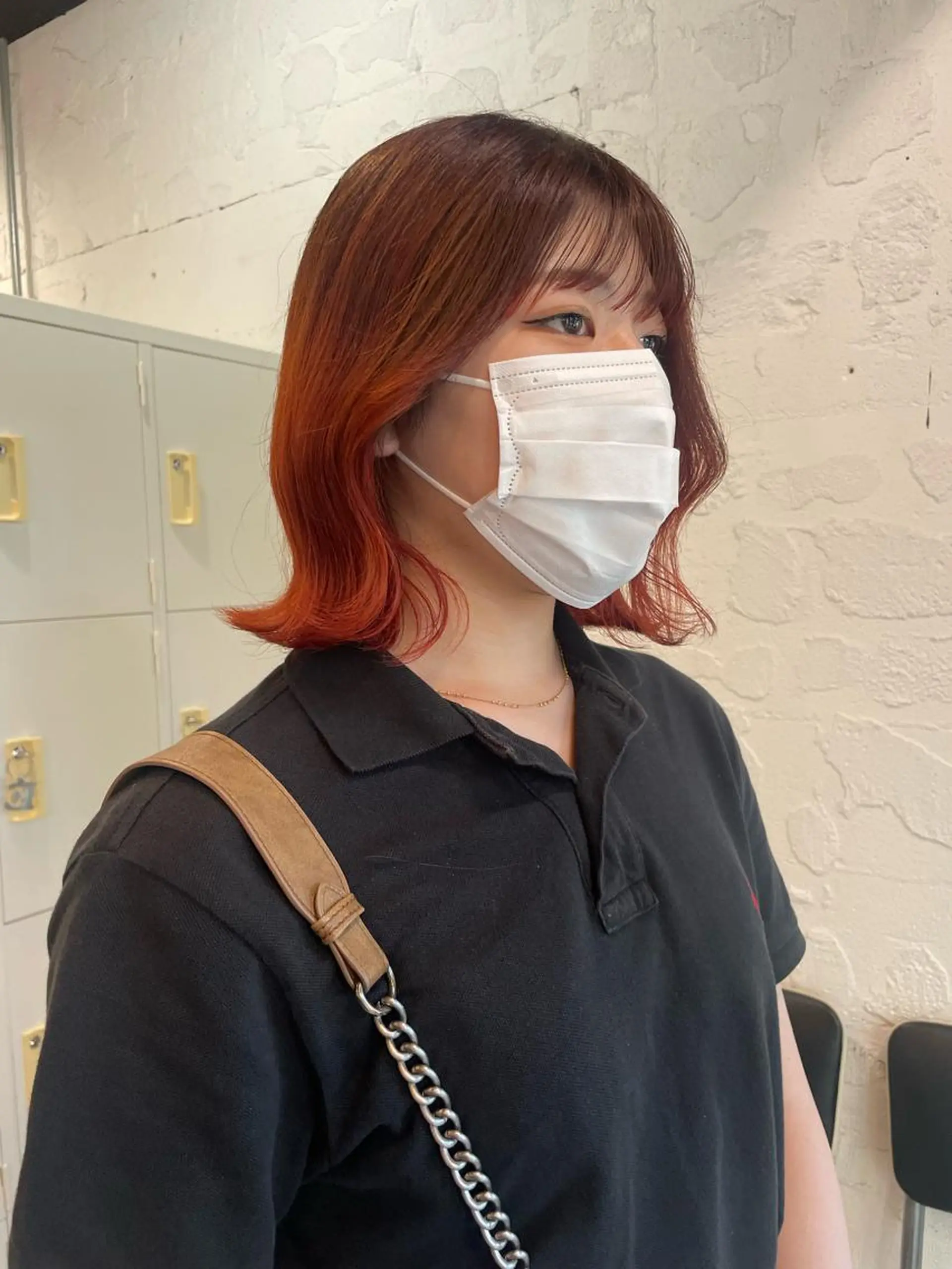 ミディアム カラー ヘアアレンジ カット ヘアカラー satsuki 暖色・ブラウンカラーのヘアスタイル