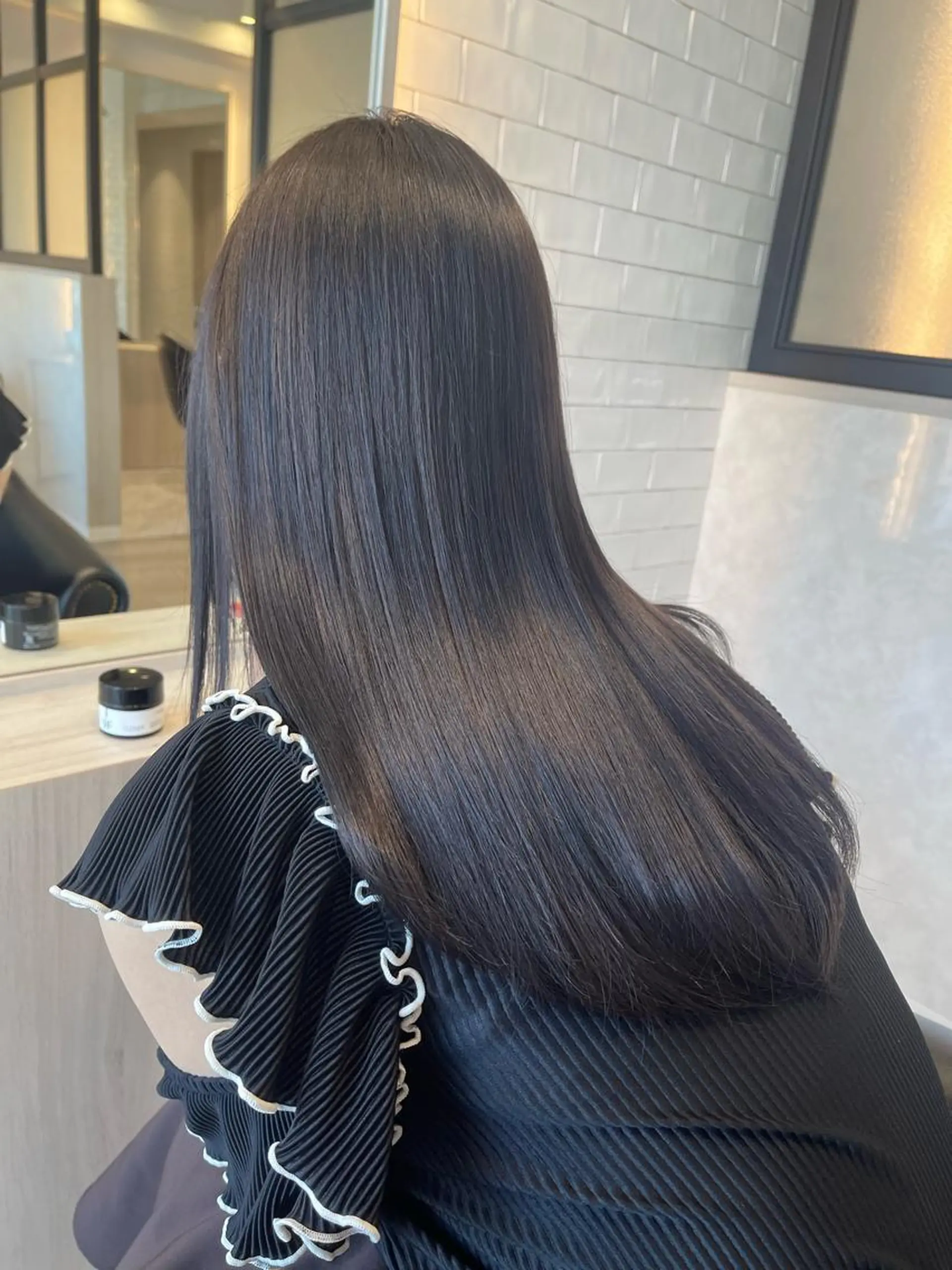 ロング カラー ヘアカラー トリートメント &chaLme   心斎橋所属・emi/髪質改善/ 韓国風/艶カラーのヘアスタイル