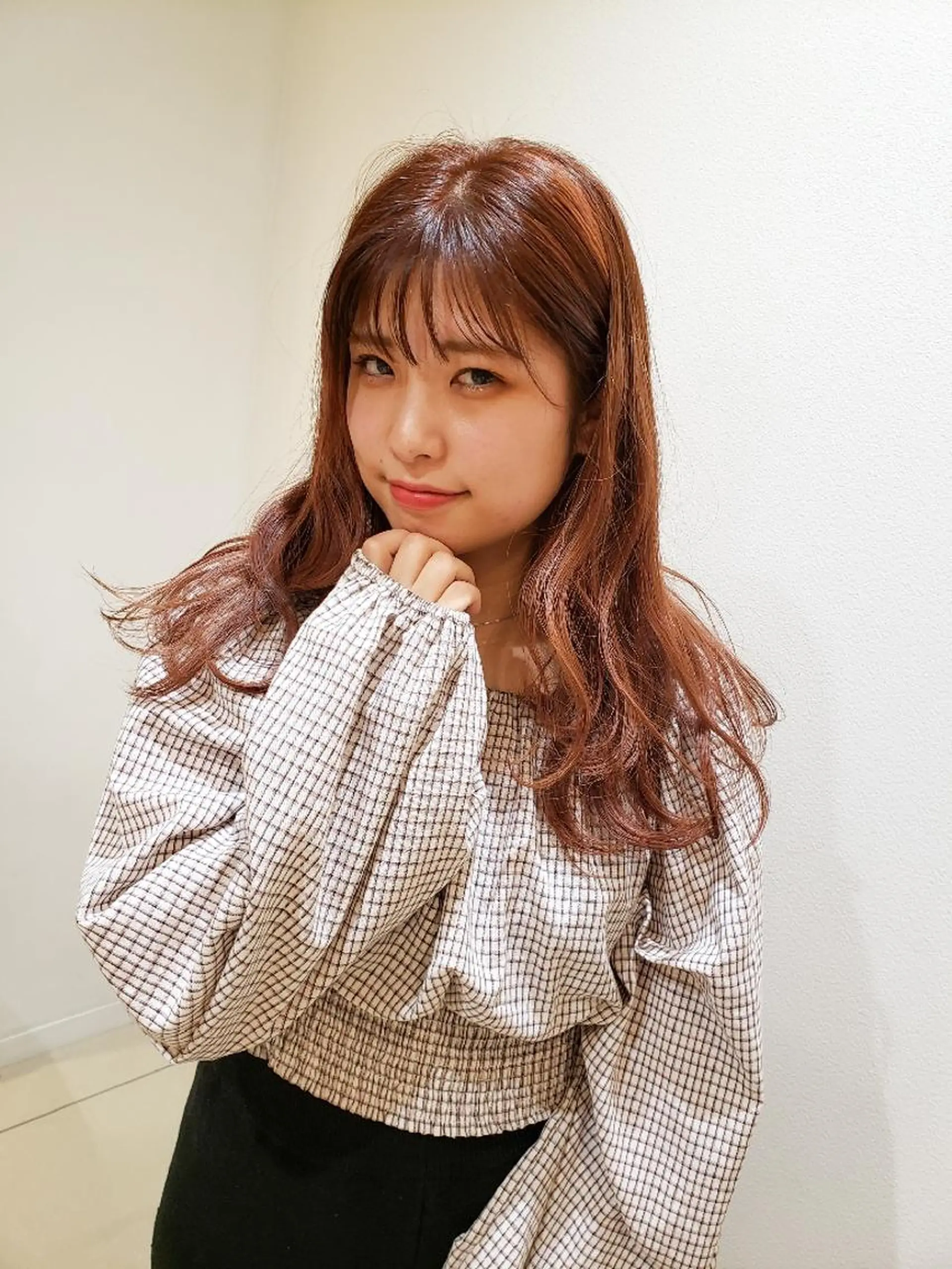 セミロング カラー ヘアカラー トリートメント 美髪⭐︎髪質改善 井上　康司のヘアスタイル