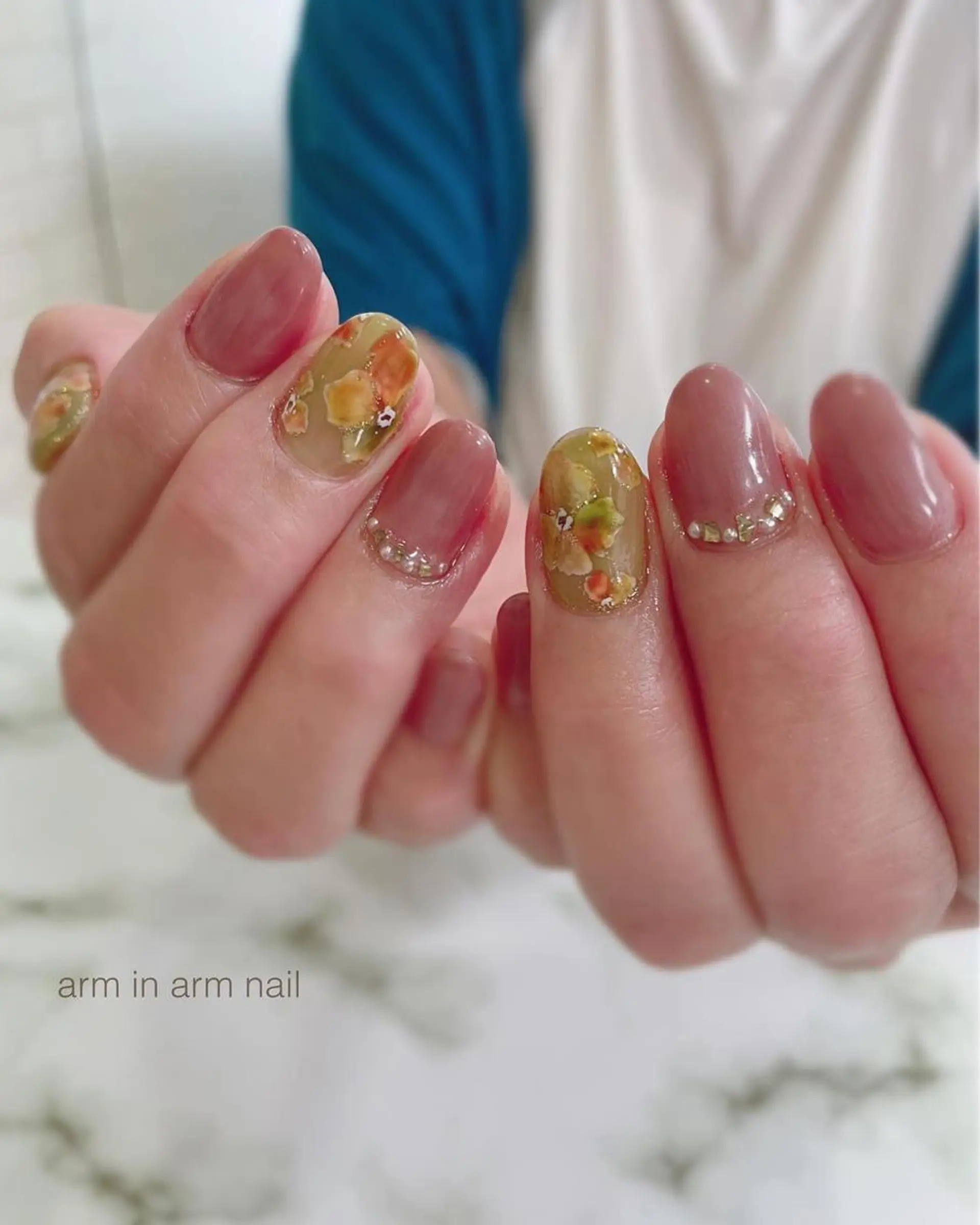 ネイル arm in arm ︎✿Yamamotoのマツエク・マツパデザイン