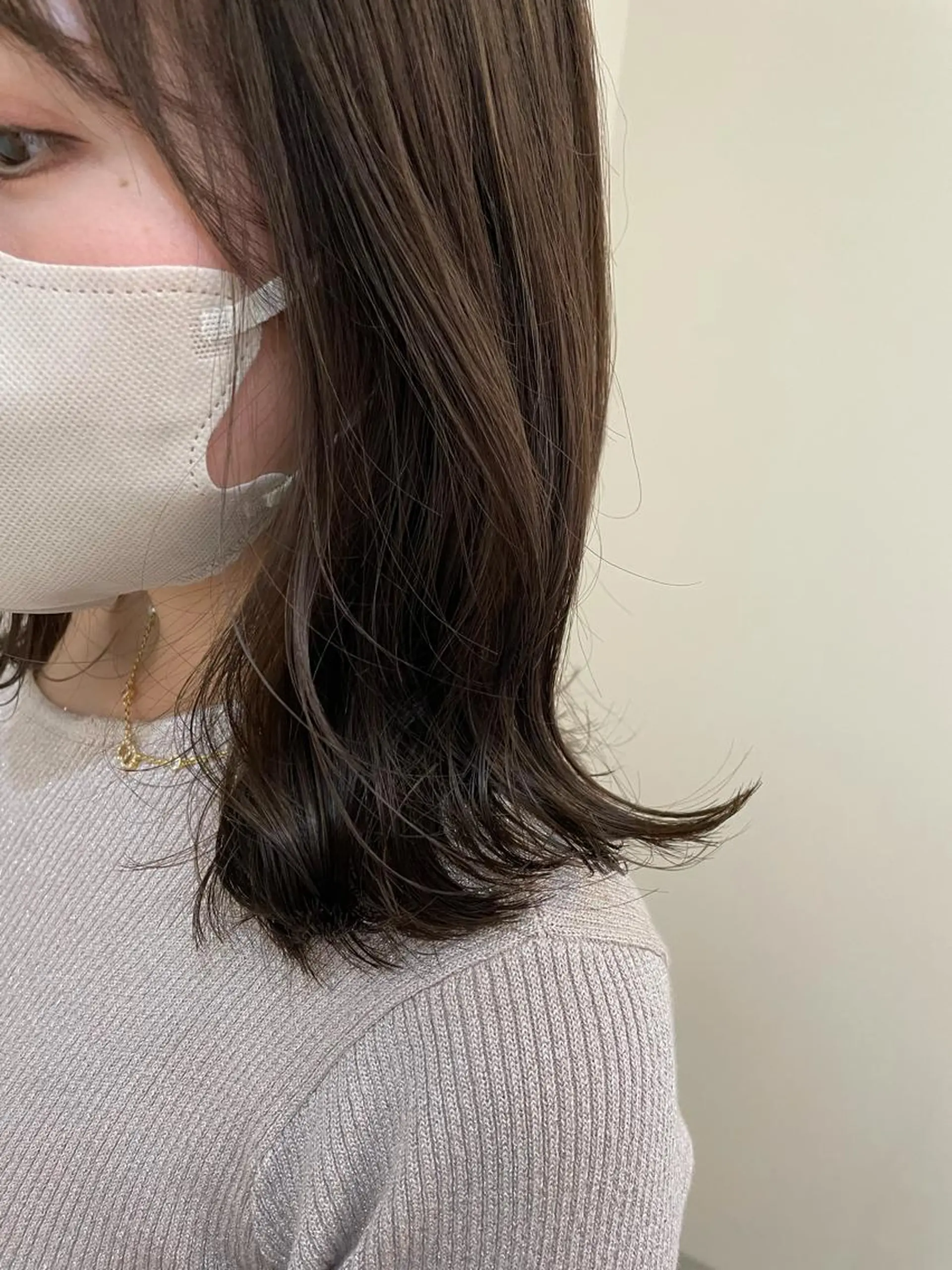 ミディアム カラー ハイライトカラー ハイライト カット トリートメント 髪質改善/縮毛矯正 /青山　早希🐾のヘアスタイル