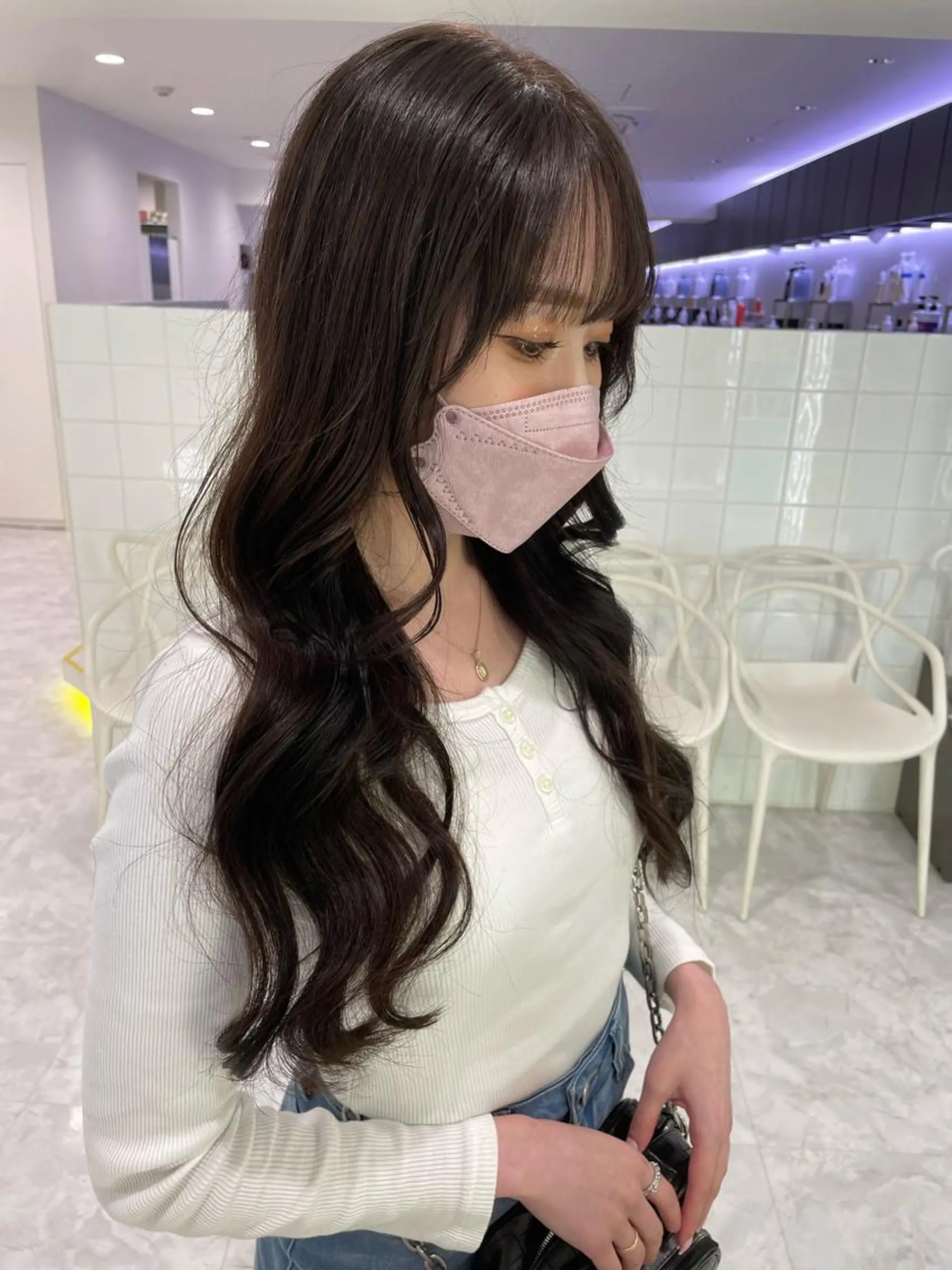 ロング カラー カット パーマ 横浜メンズパーマ🔥 大野賢人のヘアスタイル