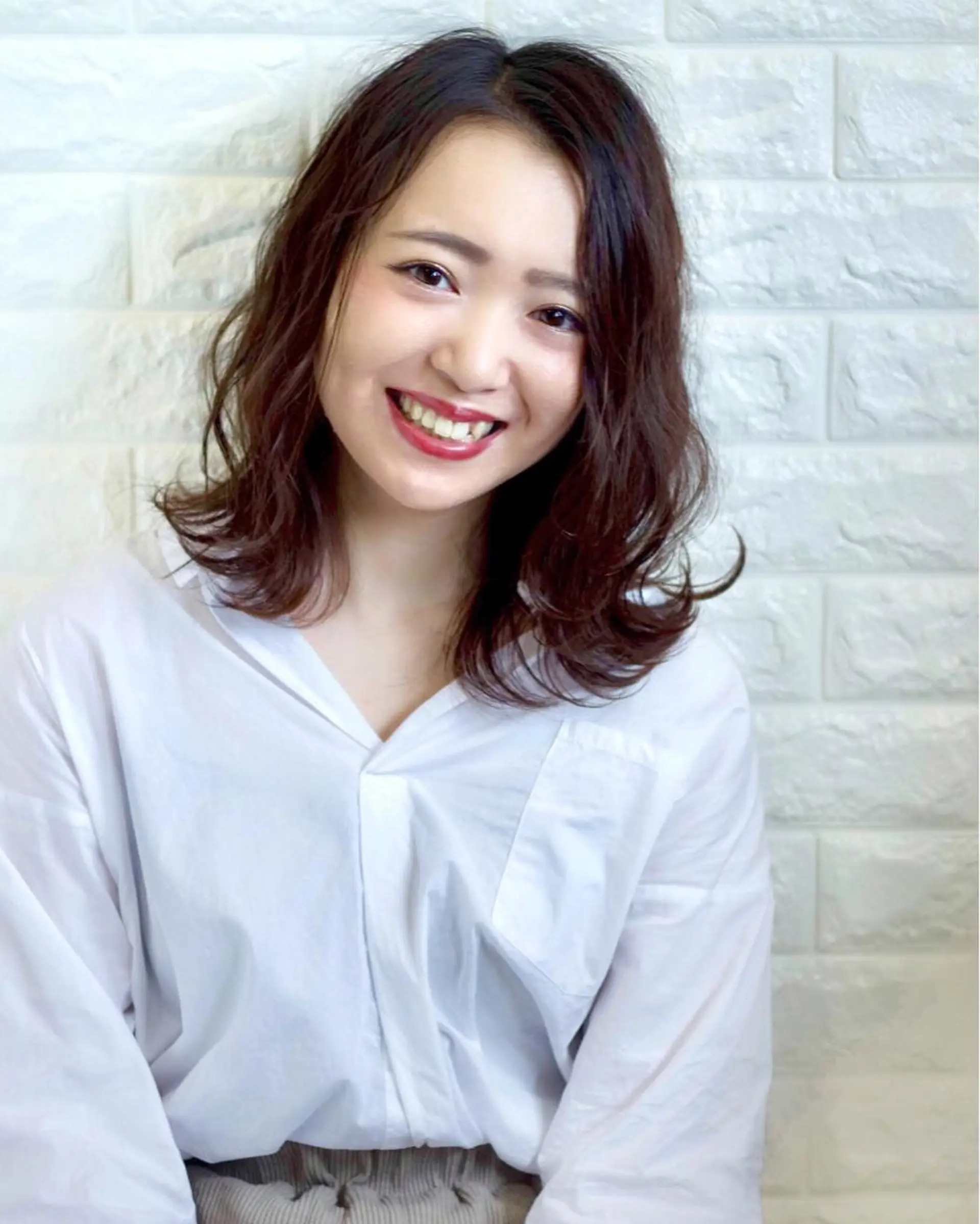 セミロング ヘアアレンジ 🌿‬ ܸAir 透明感🌱西村知佳のヘアスタイル