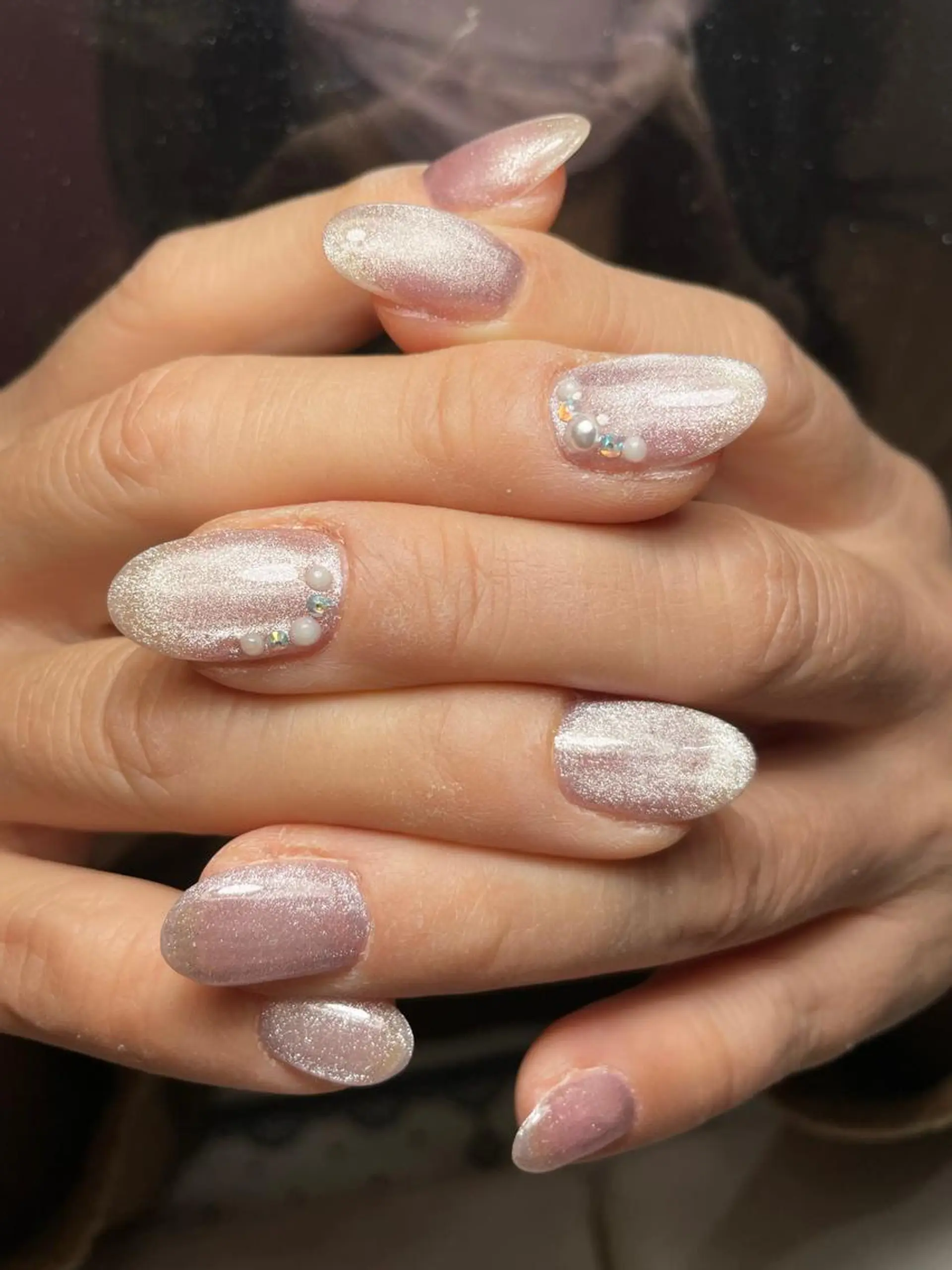 ネイル アートネイル ストーンネイル Minna 　eyelash&nail所属・Minna 河原のネイルデザイン