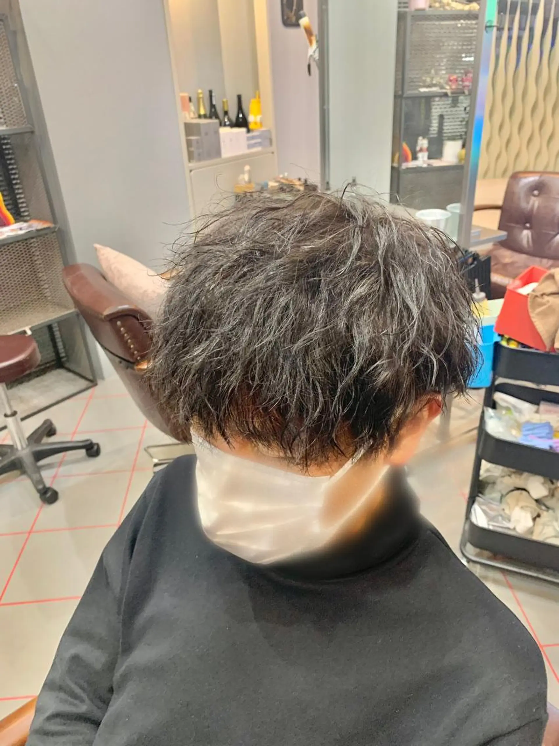 ショート パーマ メンズ マッシュ 刈り上げ メンズサロン　アソビ所属・【扱いやすいパーマ】 眞鍋拓己のヘアスタイル