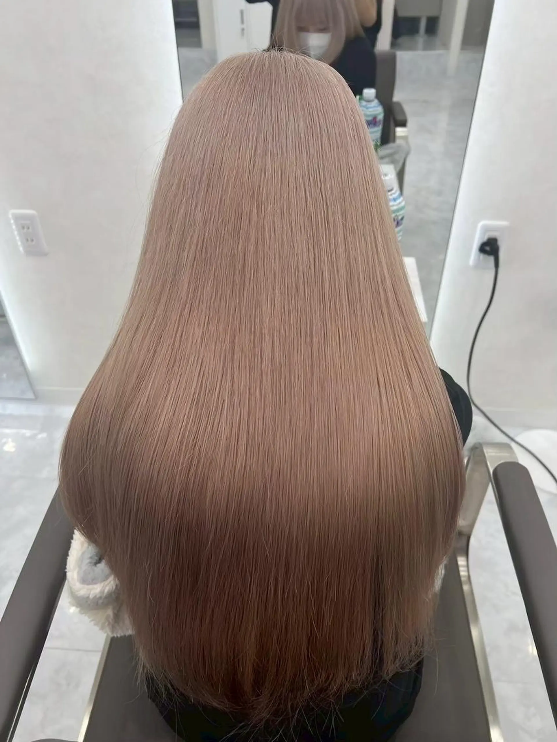 ロング カラー アディクシーカラー アッシュ バレイヤージュ ベージュカラー ブルーカラー カット ヘアカラー トリートメント 髪質改善ストレート髪 質改善カラー特化中崎のヘアスタイル