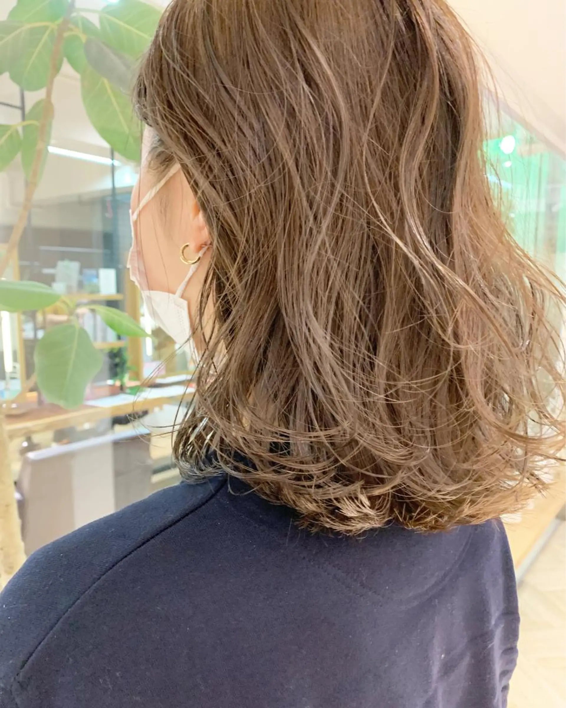 ミディアム カラー ヘアアレンジ ベージュカラー ブリーチ ハイライトカラー ハイライト 🌿ショート🌿 パーマ🌿淳平のヘアスタイル