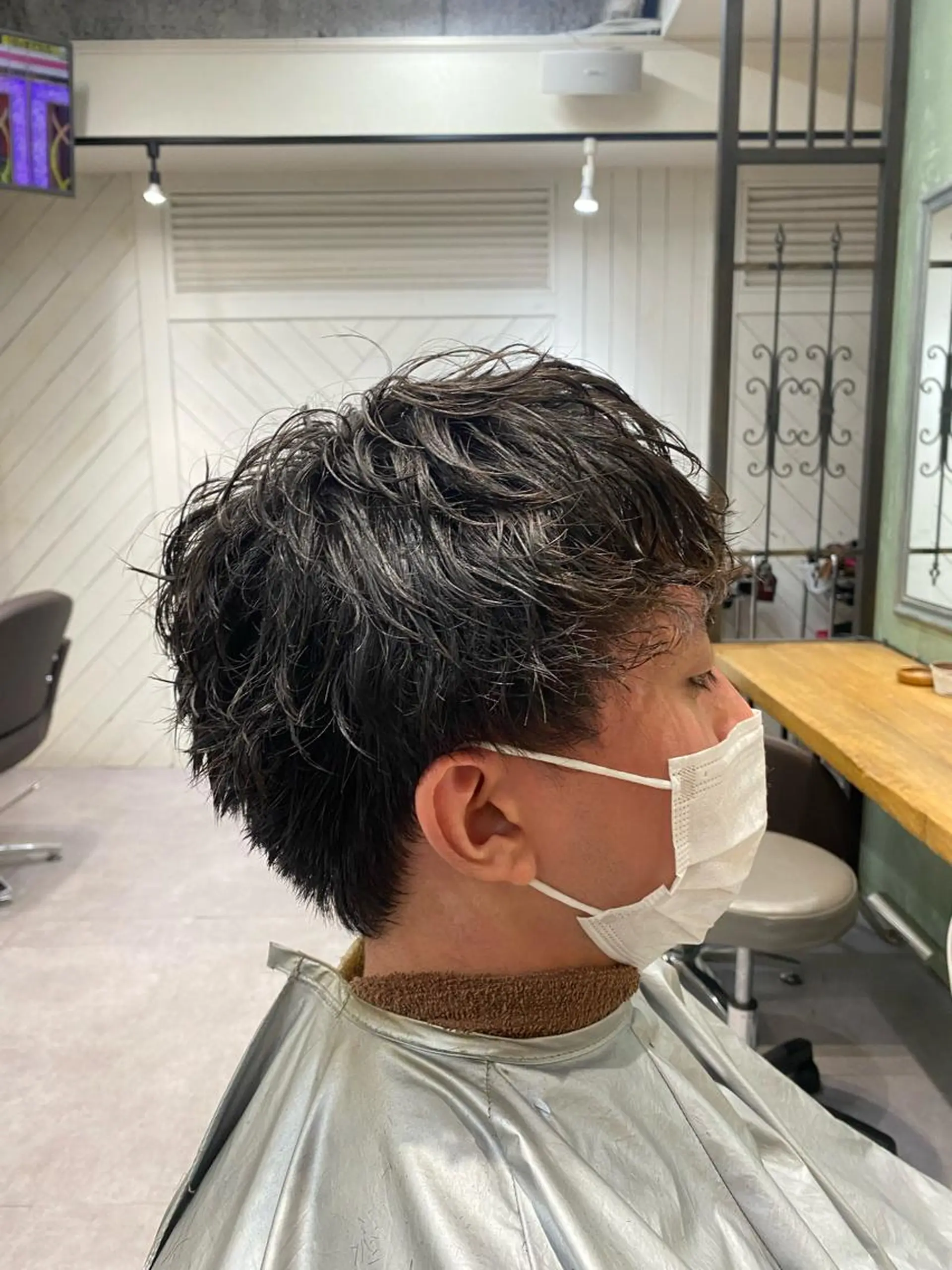 パーマ メンズ 茂手木 勇二のヘアスタイル