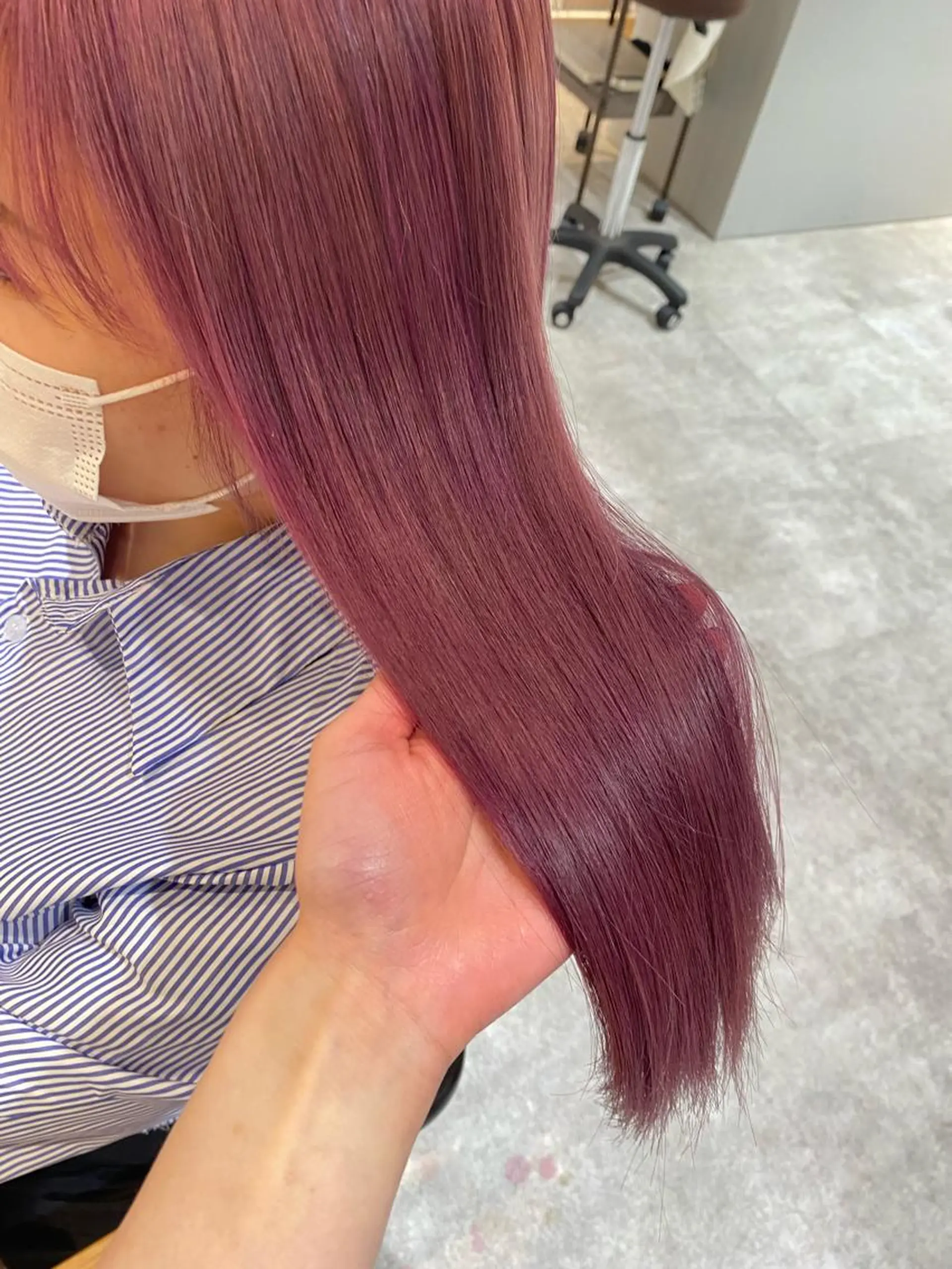 ロング カラー ブリーチ ケアブリーチ ハイトーンカラー 髪質改善 トリートメント カット ヘアカラー オスズ 🎀´-のヘアスタイル