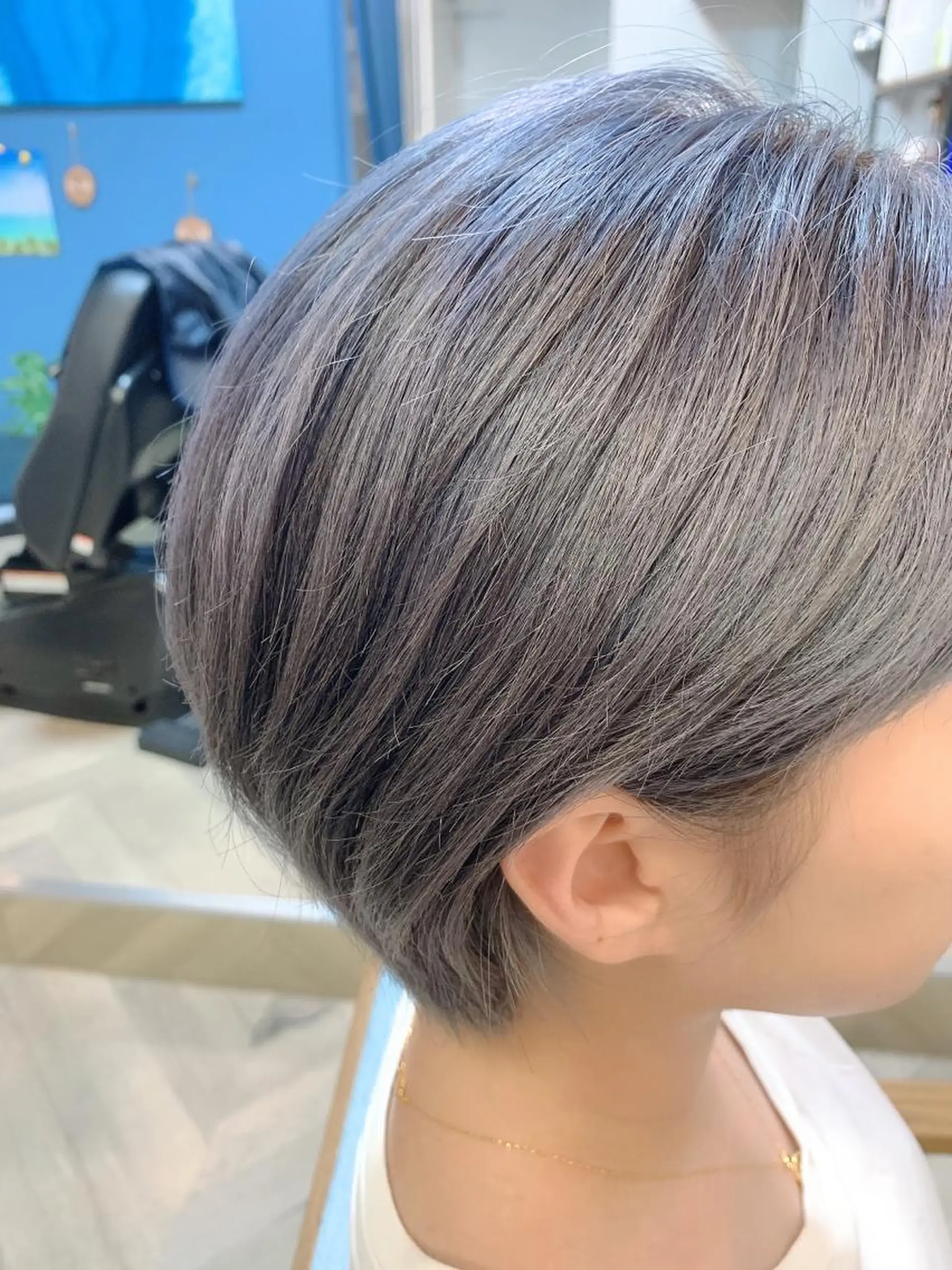 ショート カラー シルバー ヘアカラー トリートメント Beach private salon所属・Beach 代表 KENTAのヘアスタイル
