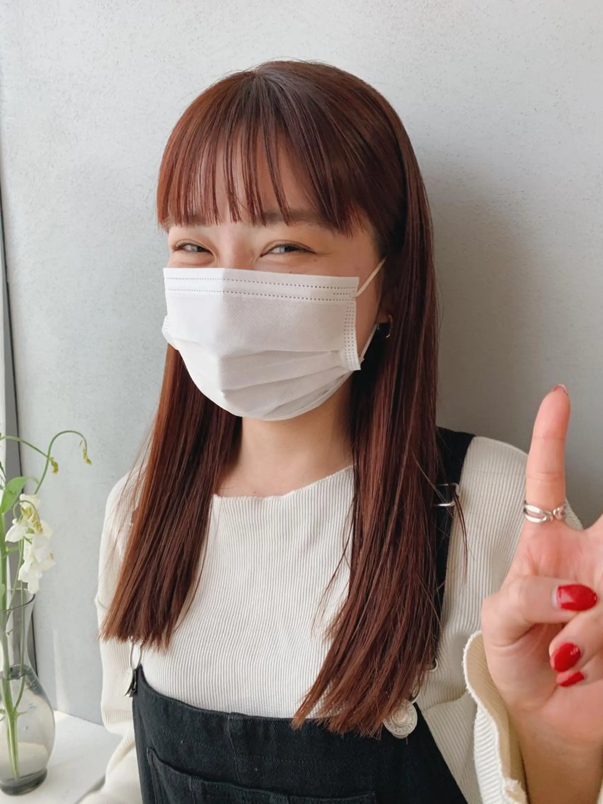 ロング カラー ボブパーマコテ巻き風 パーマNo1深江秀平のヘアスタイル