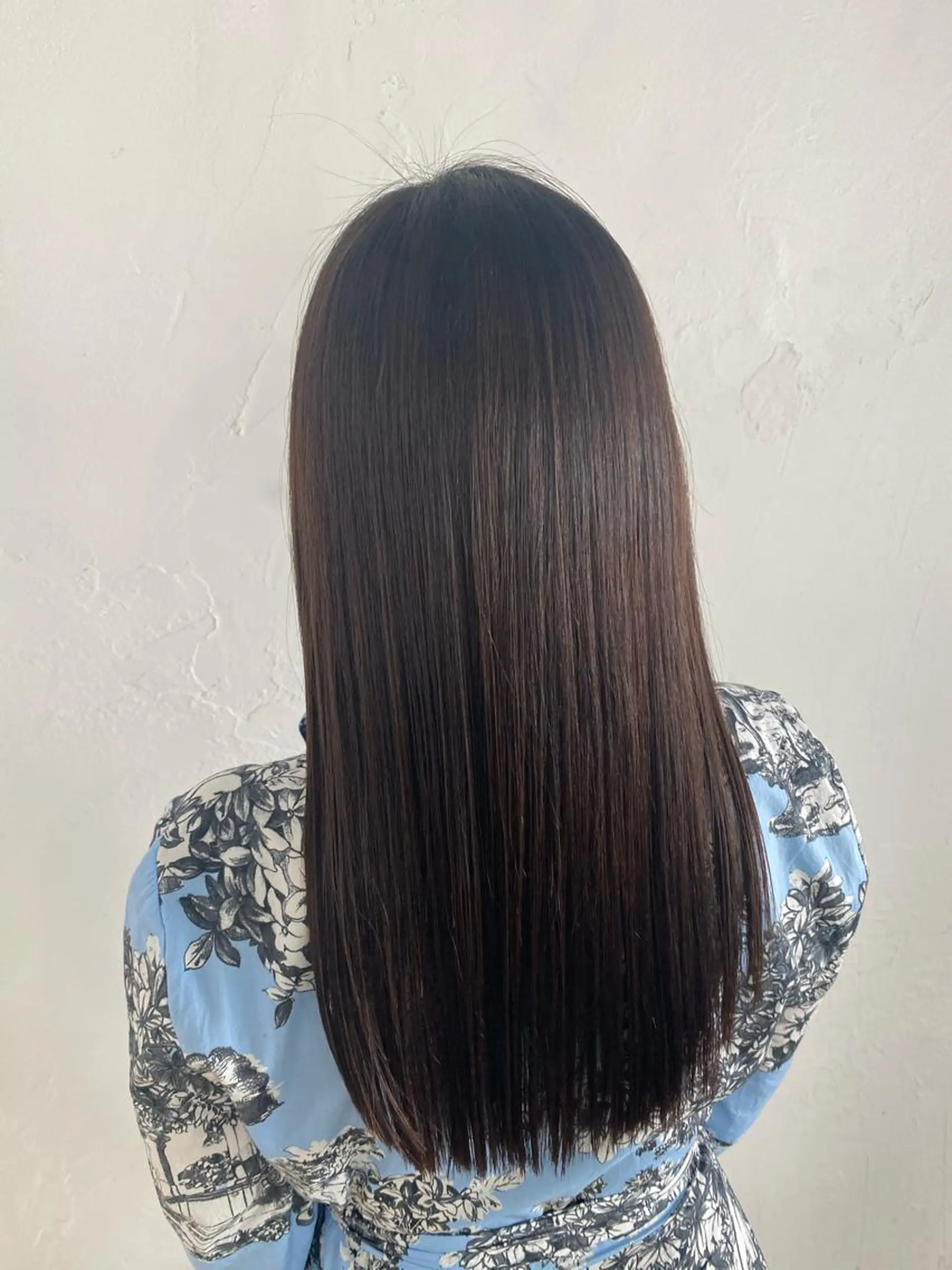 ロング カット 縮毛矯正 丸山 史香のヘアスタイル