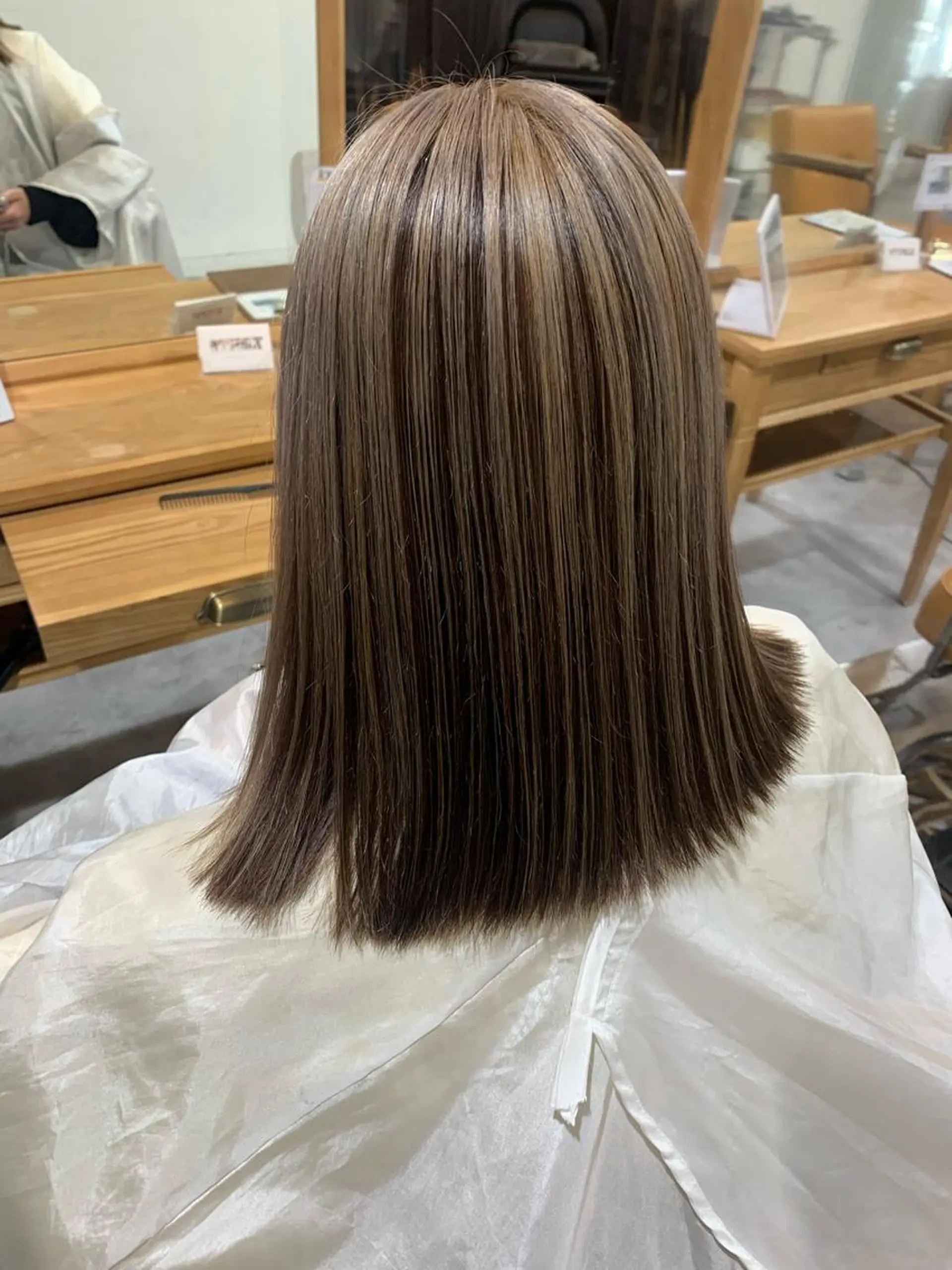 ミディアム カラー ヘアカラー ブリーチ/アレンジ 天満/chihiroのヘアスタイル