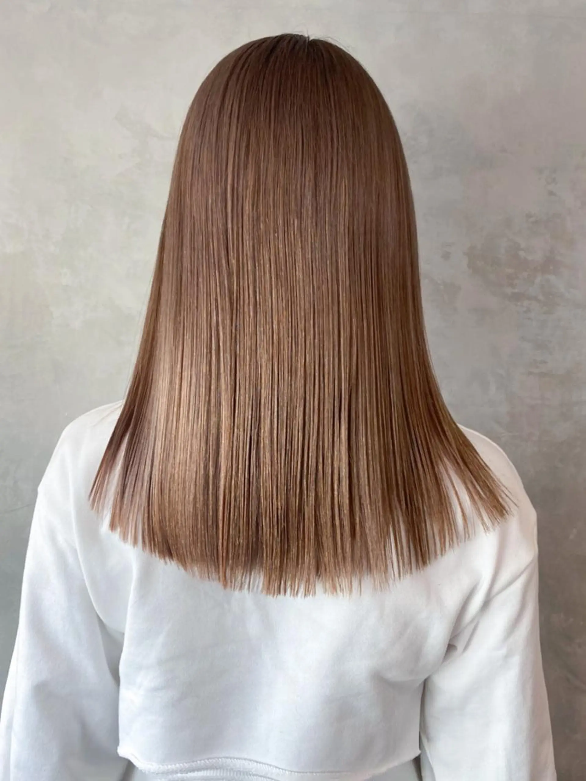 セミロング カラー パーマ ヘアアレンジ ベージュカラー ITbyALBUM 中野店のヘアスタイル