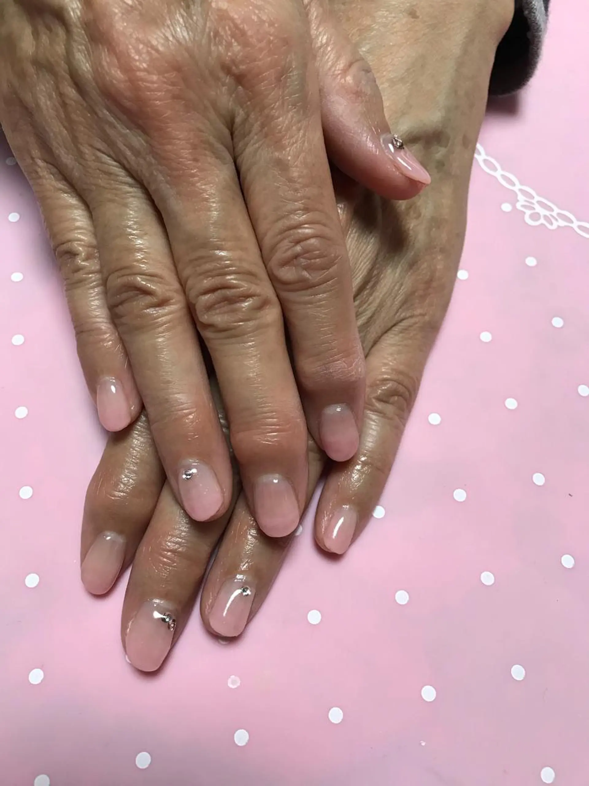 ネイル シンプルネイル ストーンネイル その他(ネイル) エース ネイルのネイルデザイン