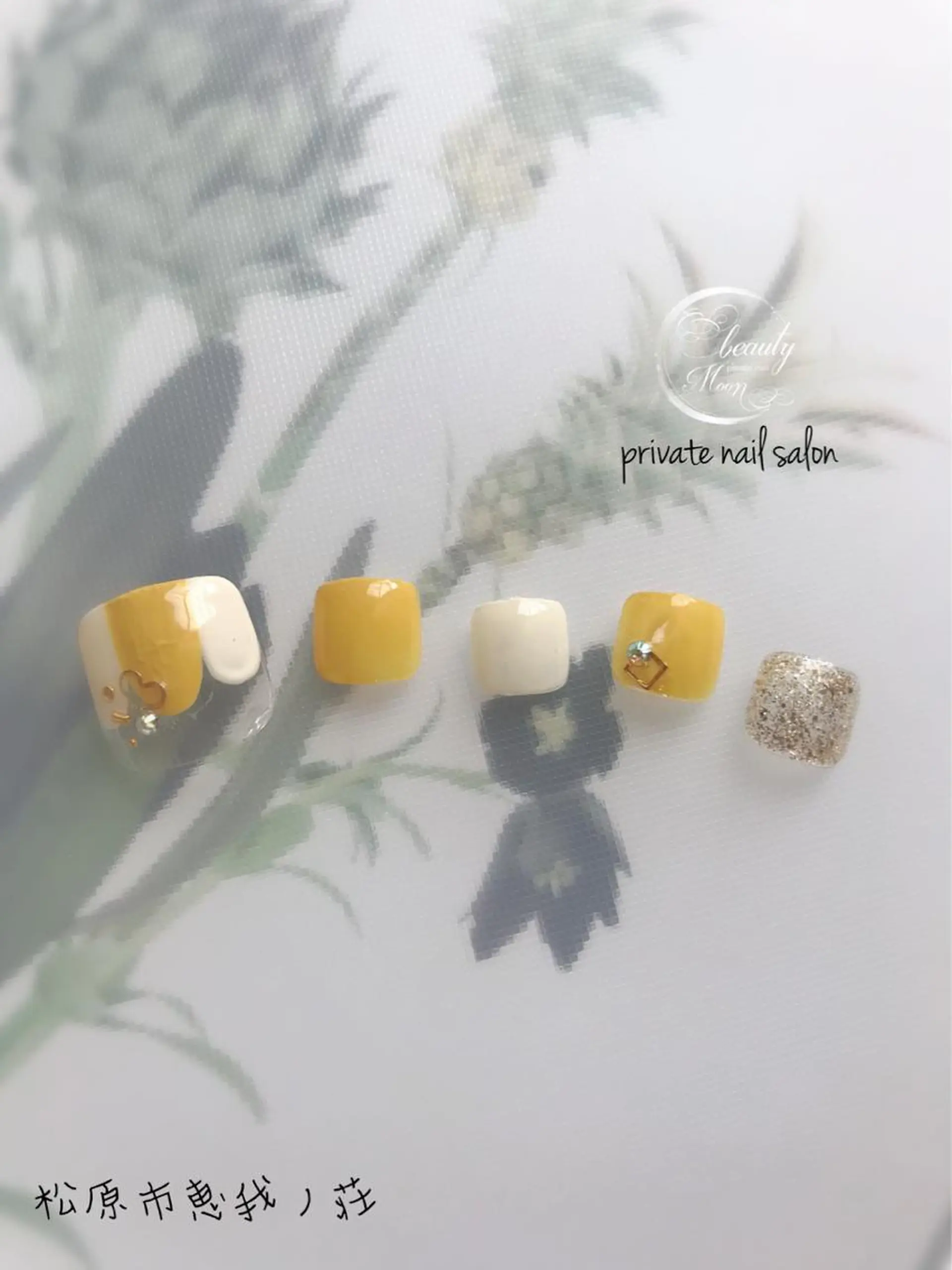 ネイル フットネイル ジェルネイル パラジェル beauty ☪︎moonのネイルデザイン