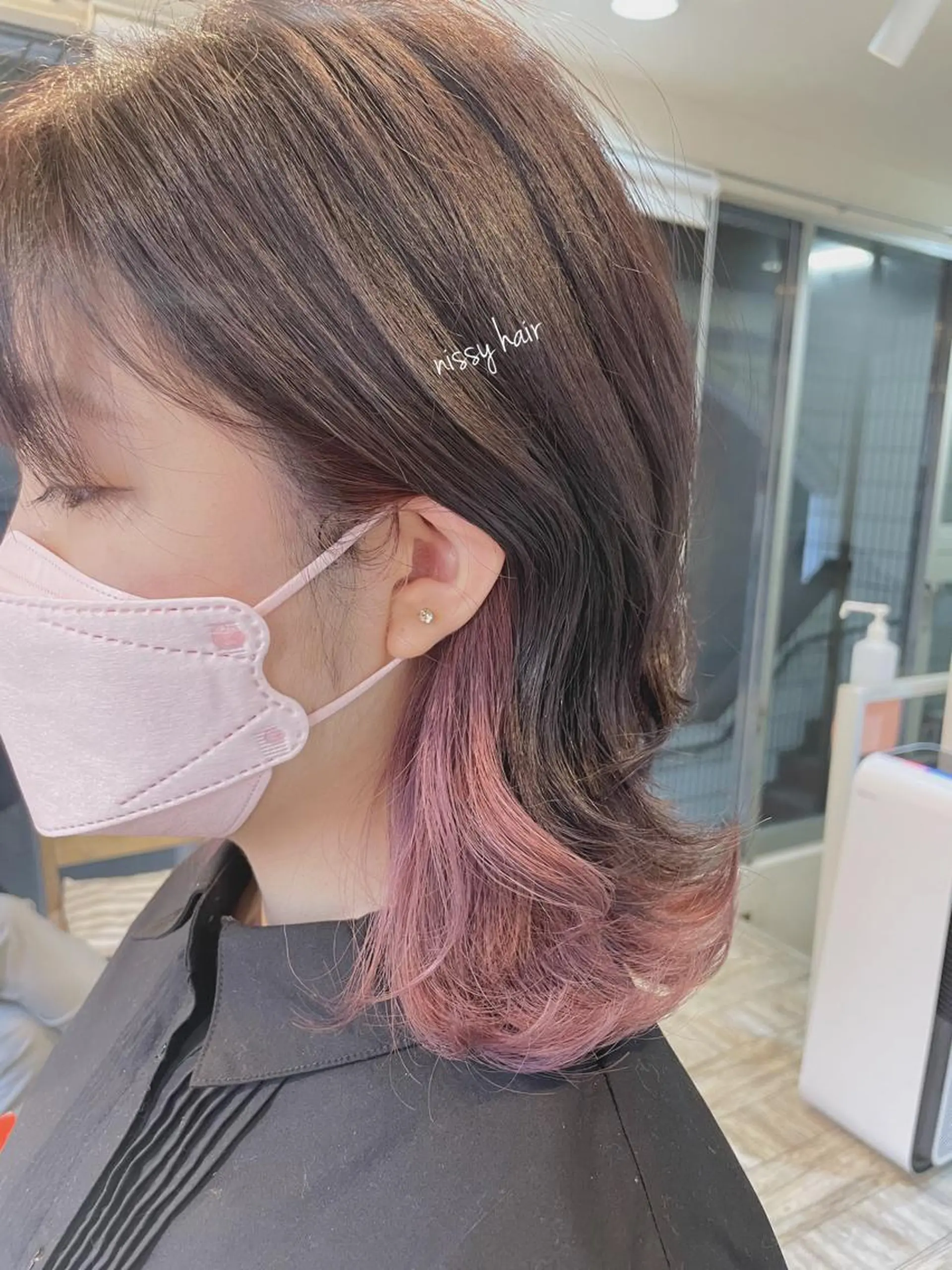 ミディアム カラー アッシュ ベージュカラー ブルーカラー ブルーグレー ブルーグレージュ ヘアカラー トリートメント 【垢抜け大人髪】 TIARA西山のヘアスタイル